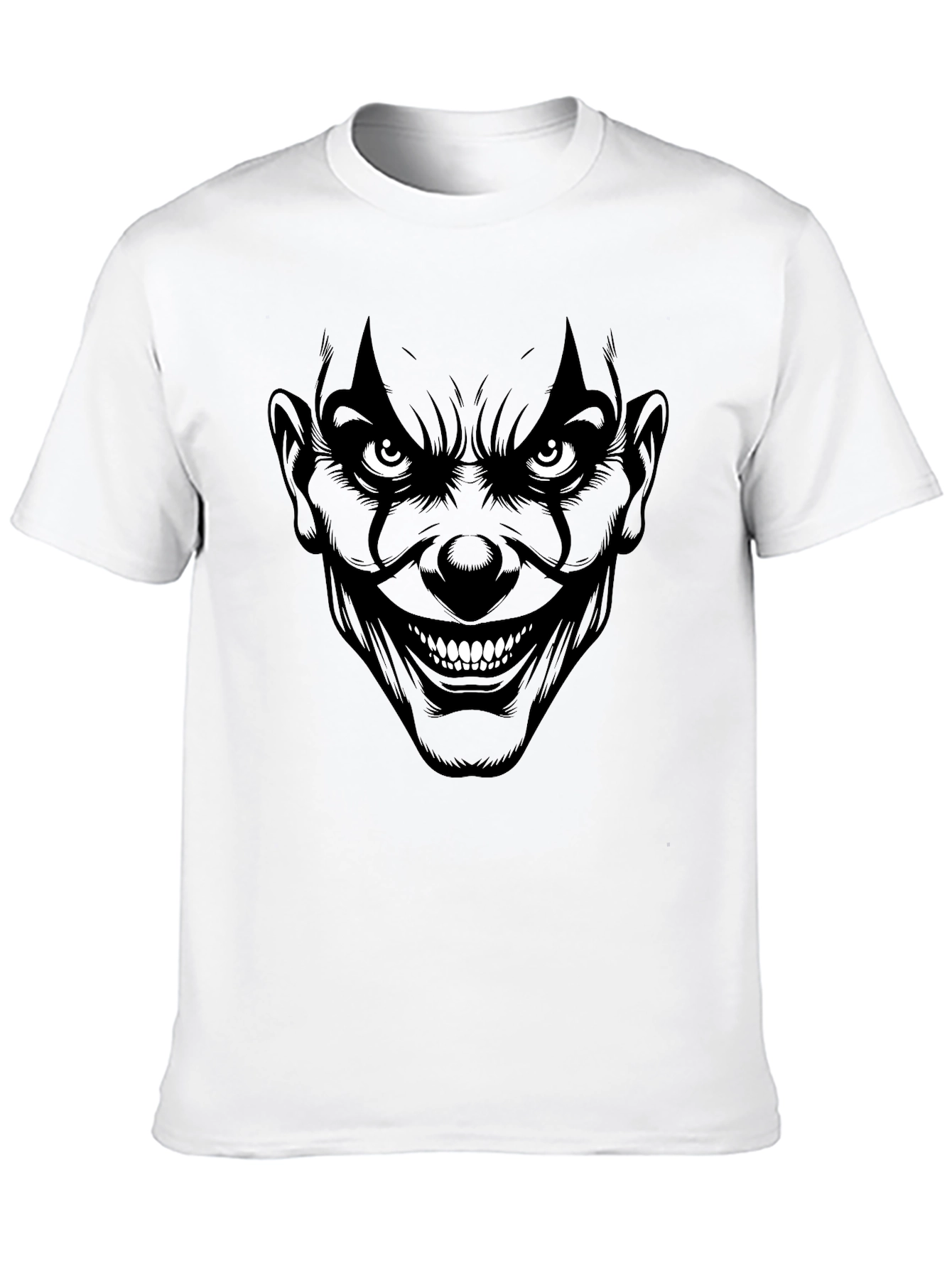 Creepy Clown Graphic Tee - Mens Black T-Shirt
