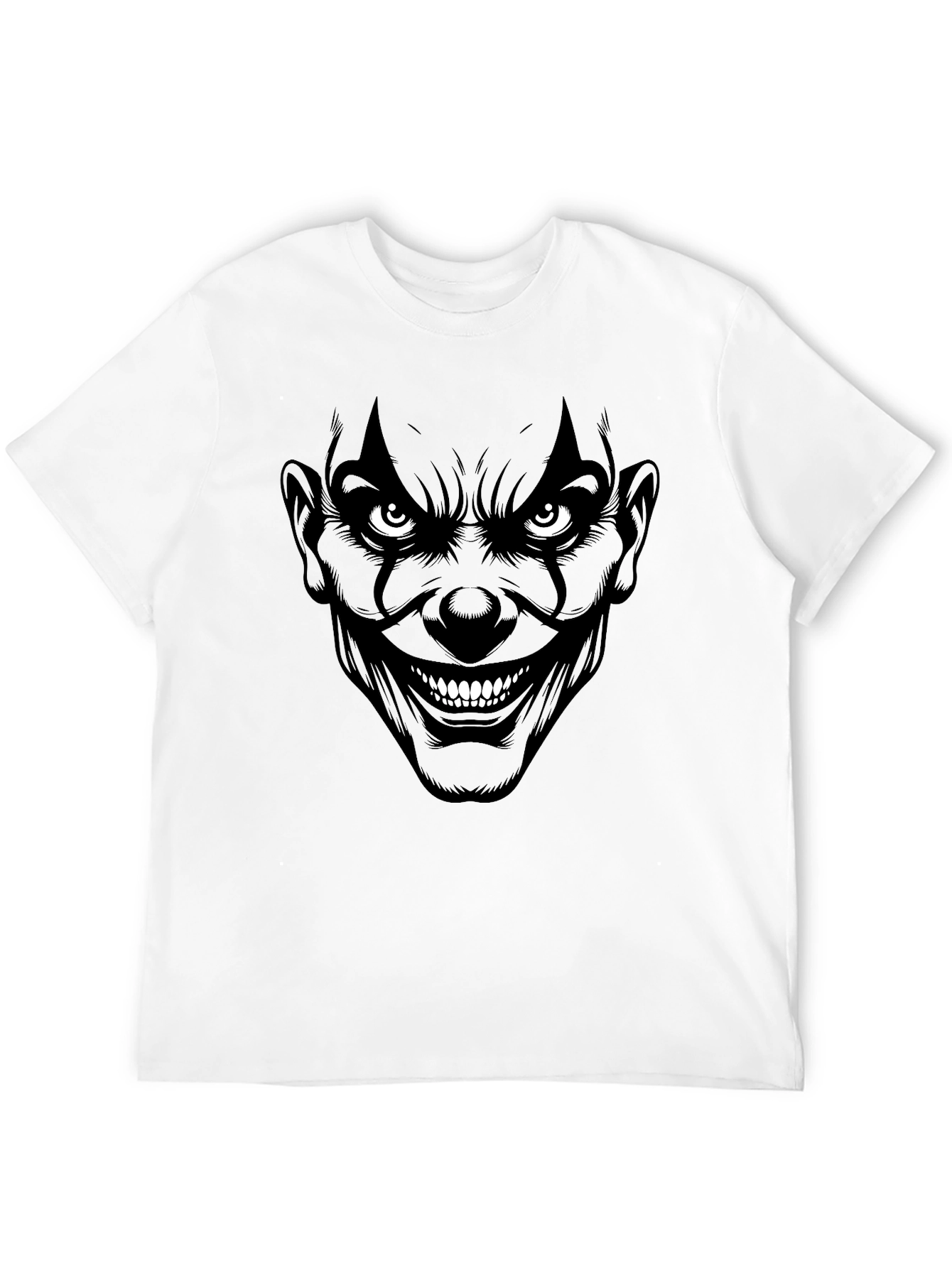 Creepy Clown Graphic Tee - Mens Black T-Shirt