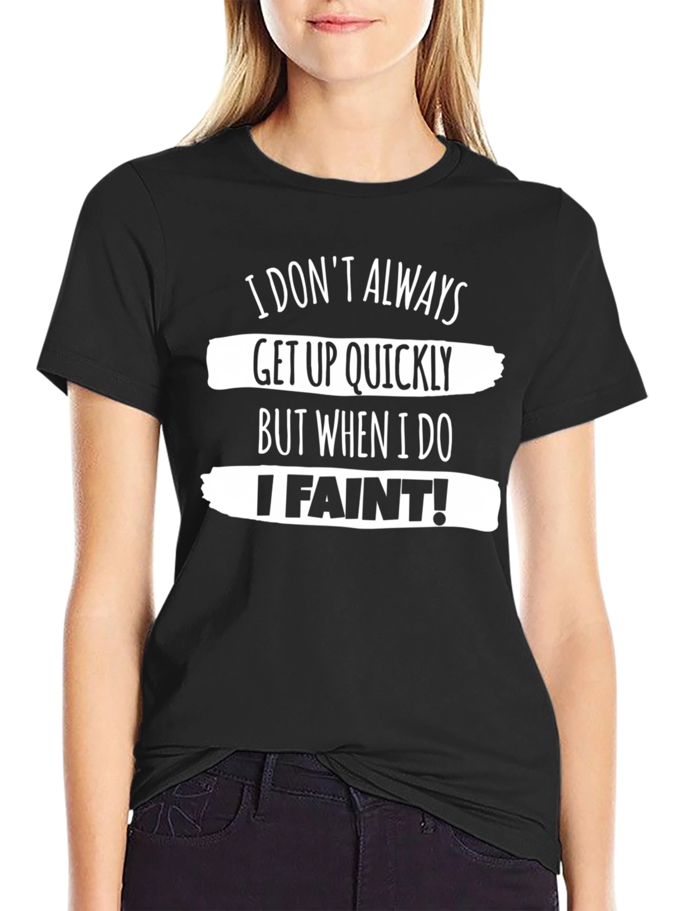 Funny I Faint Graphic T-Shirt