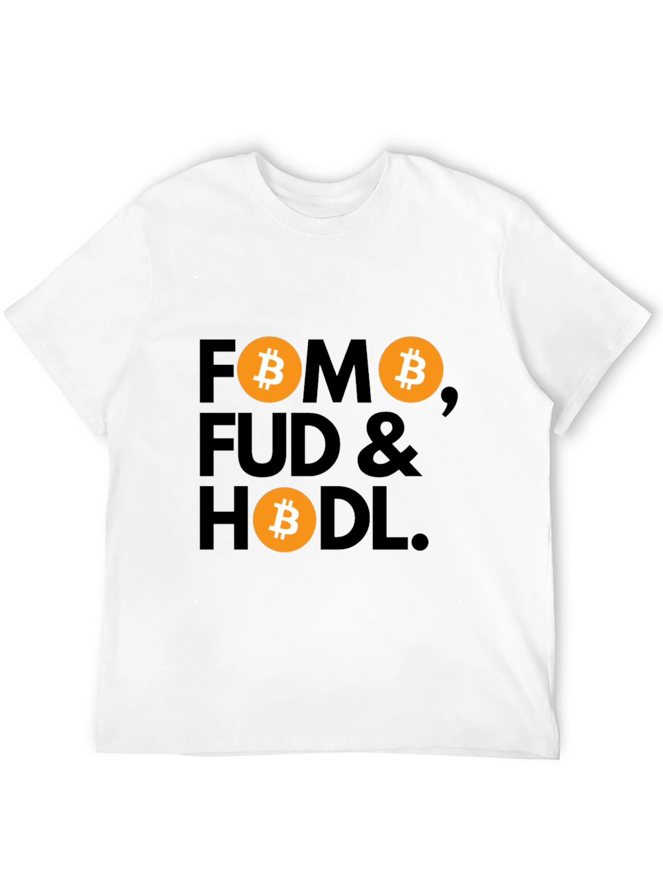 FOMO FUD & HODL Bitcoin Graphic Tee