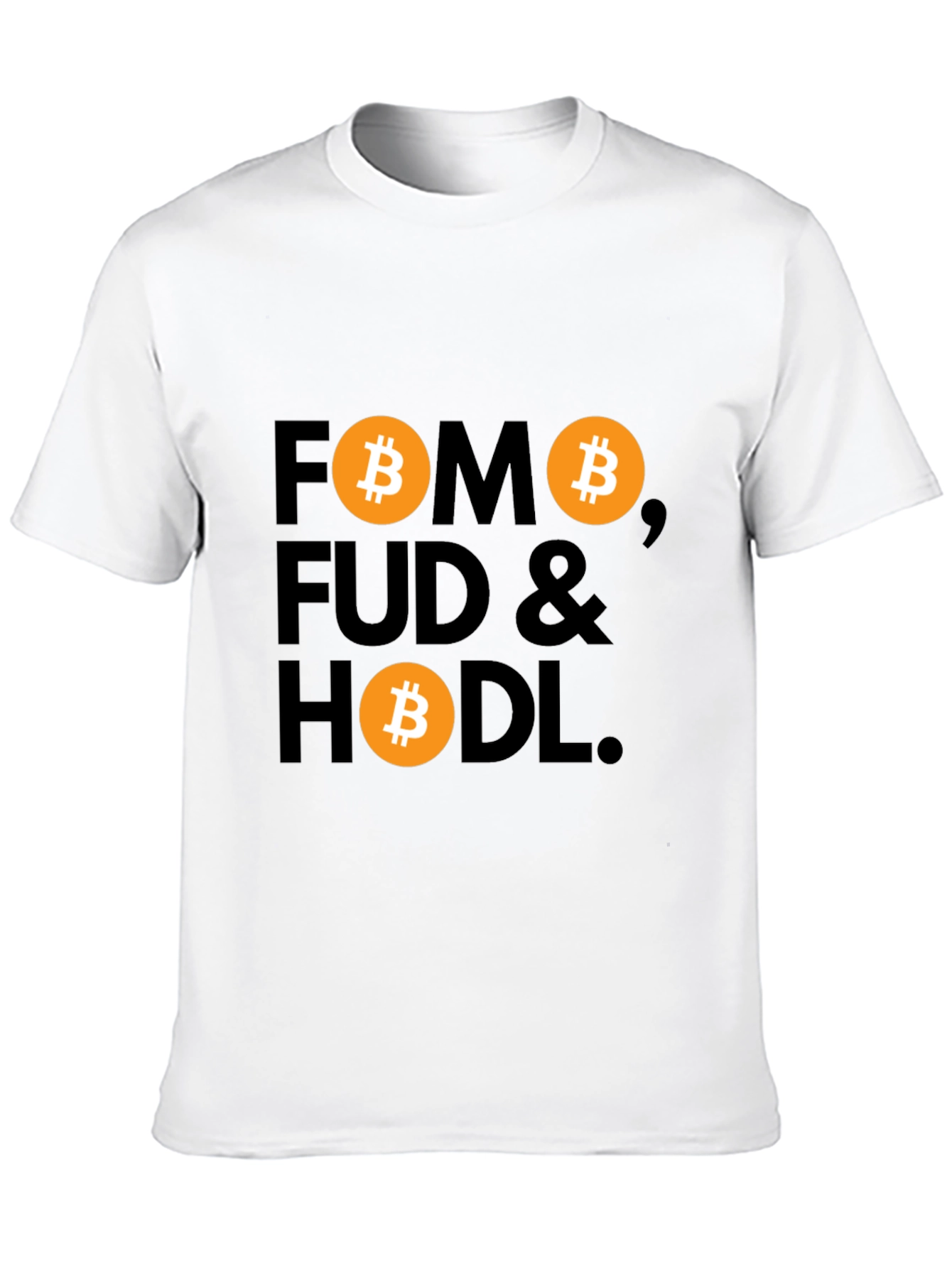 FOMO FUD & HODL Bitcoin Graphic Tee