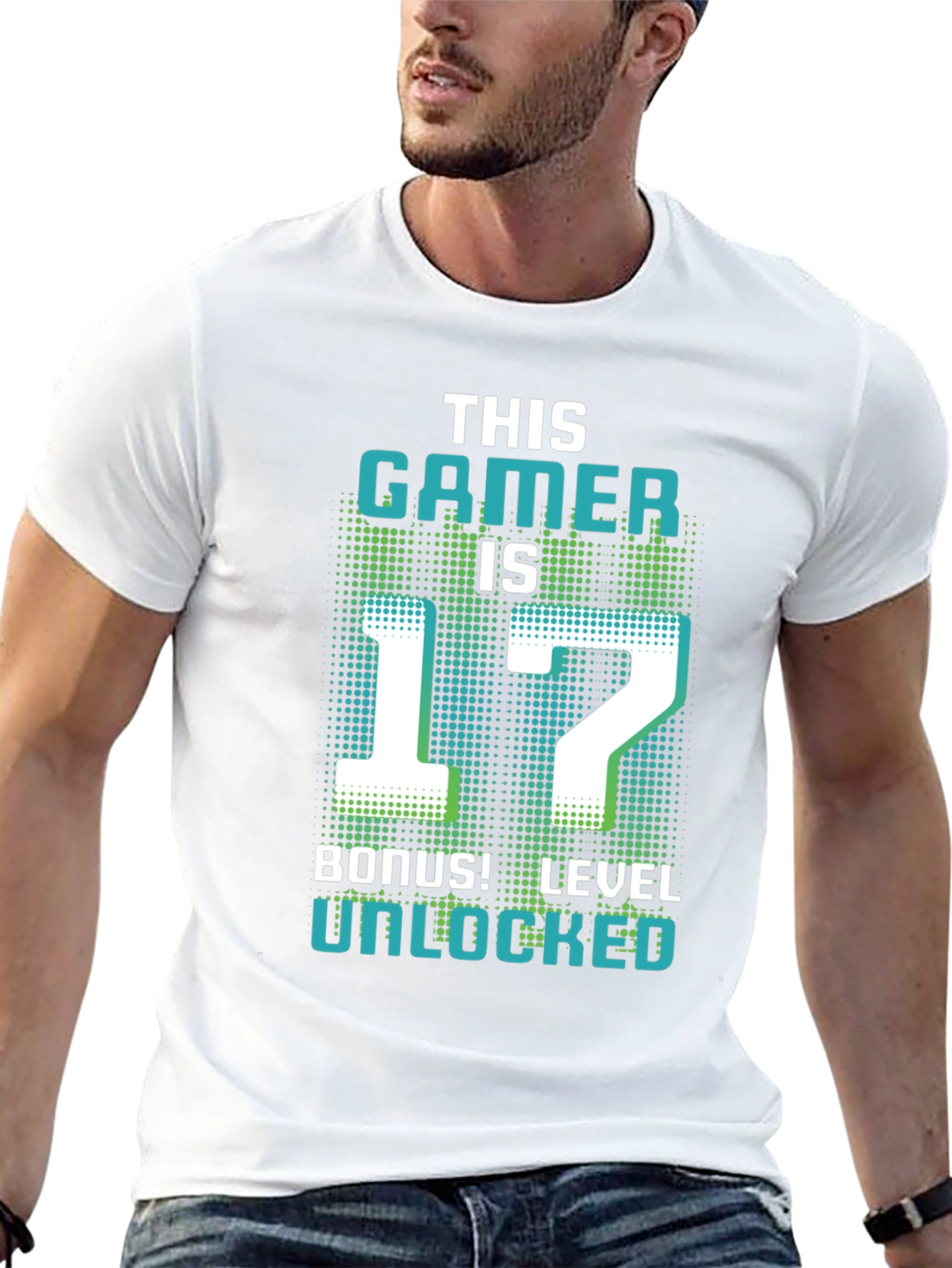 Level 17 Gamer T-Shirt - Birthday Bonus Unlocked