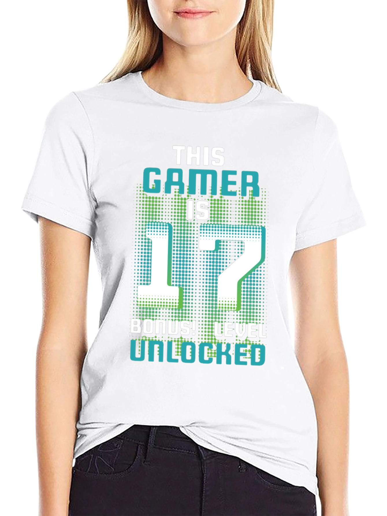 Level 17 Gamer T-Shirt - Birthday Bonus Unlocked