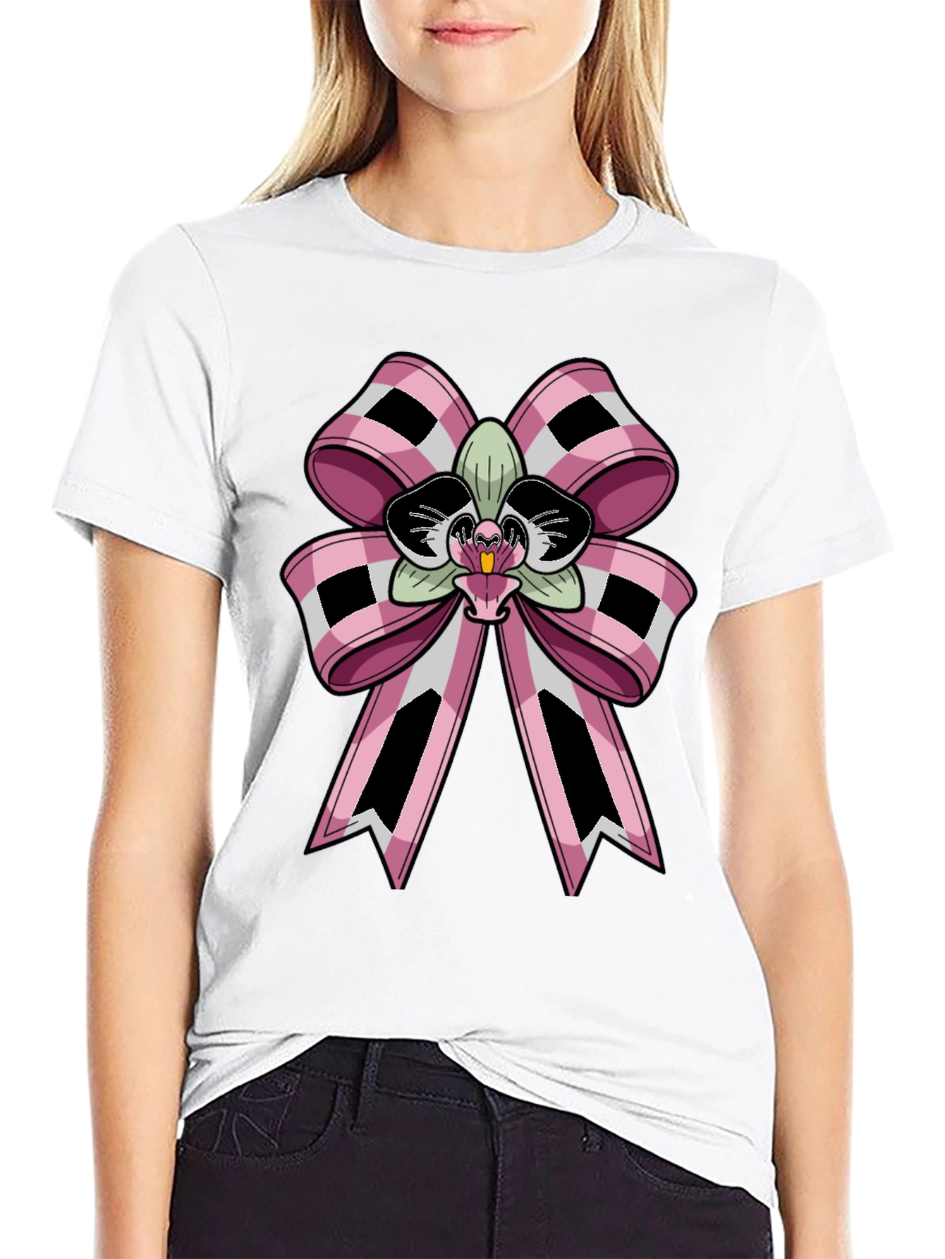 Orchid Bow Tie Graphic Tee