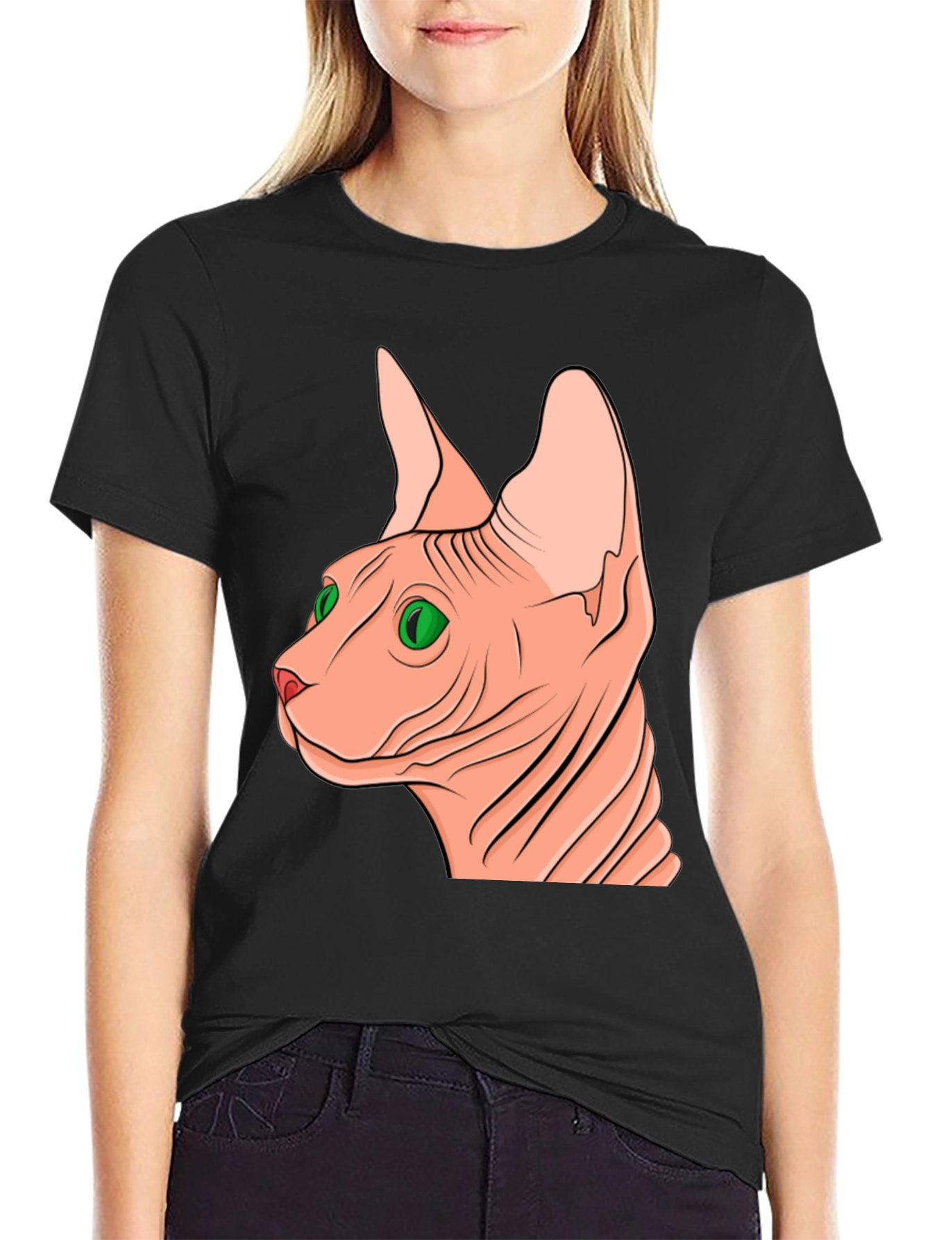 Sphynx Cat Graphic Tee - Unique Design