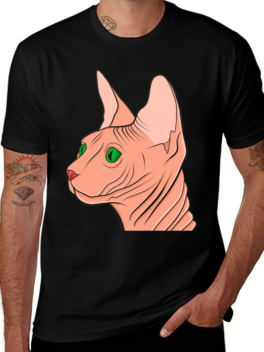 Sphynx Cat Graphic Tee - Unique Design