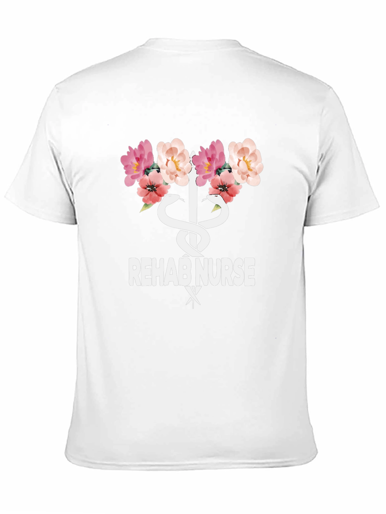 Rehab Nurse Floral Graphic T-Shirt - Unisex