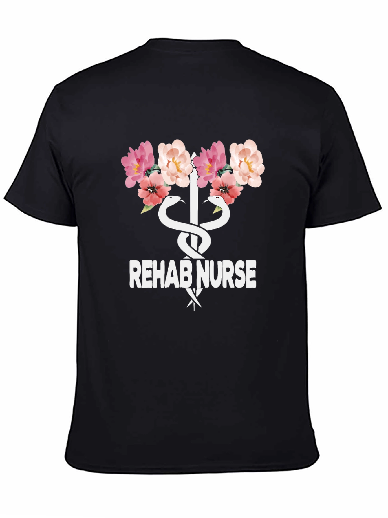 Rehab Nurse Floral Graphic T-Shirt - Unisex