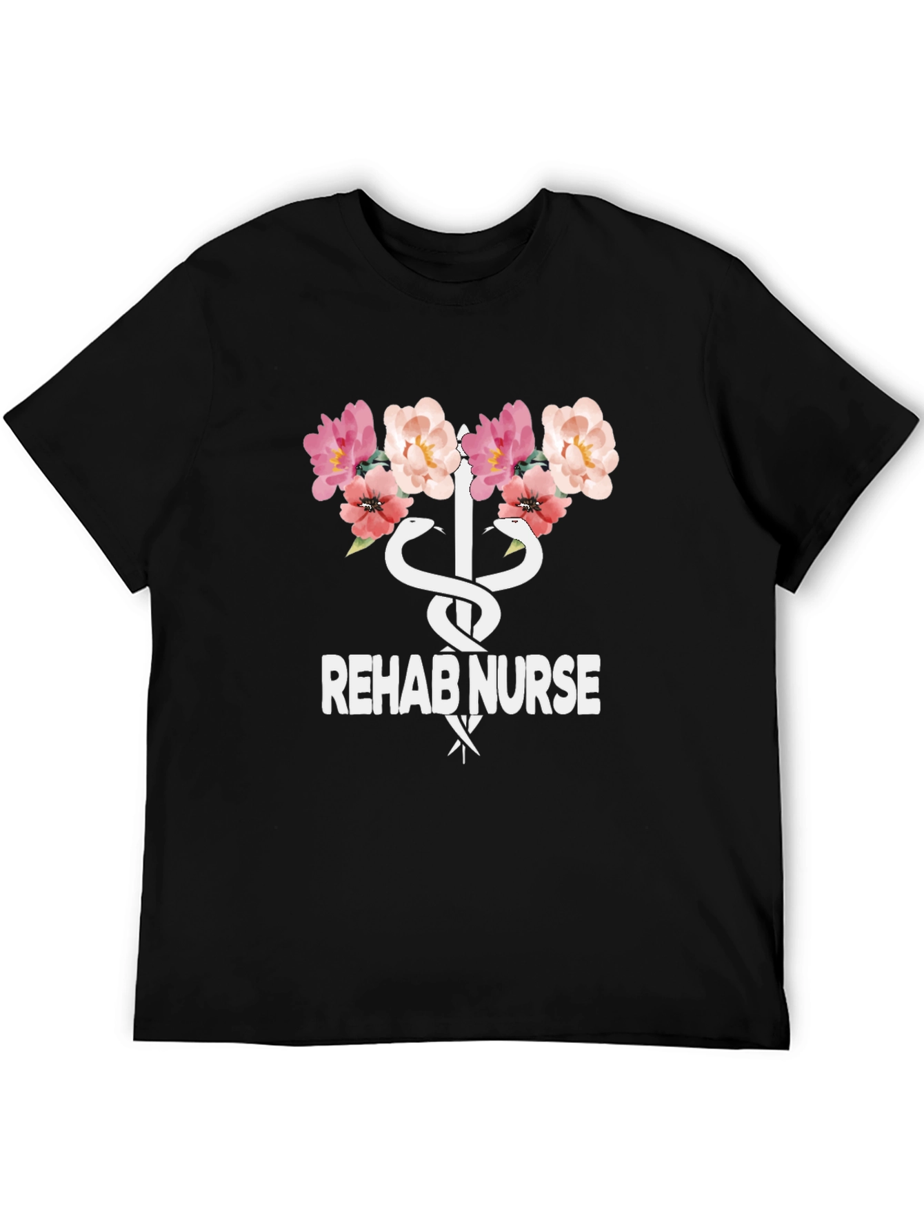 Rehab Nurse Floral Graphic T-Shirt - Unisex