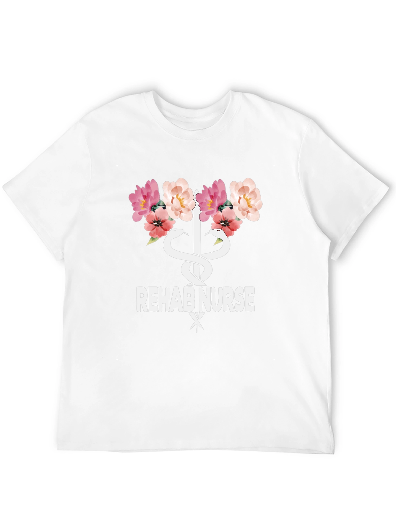 Rehab Nurse Floral Graphic T-Shirt - Unisex