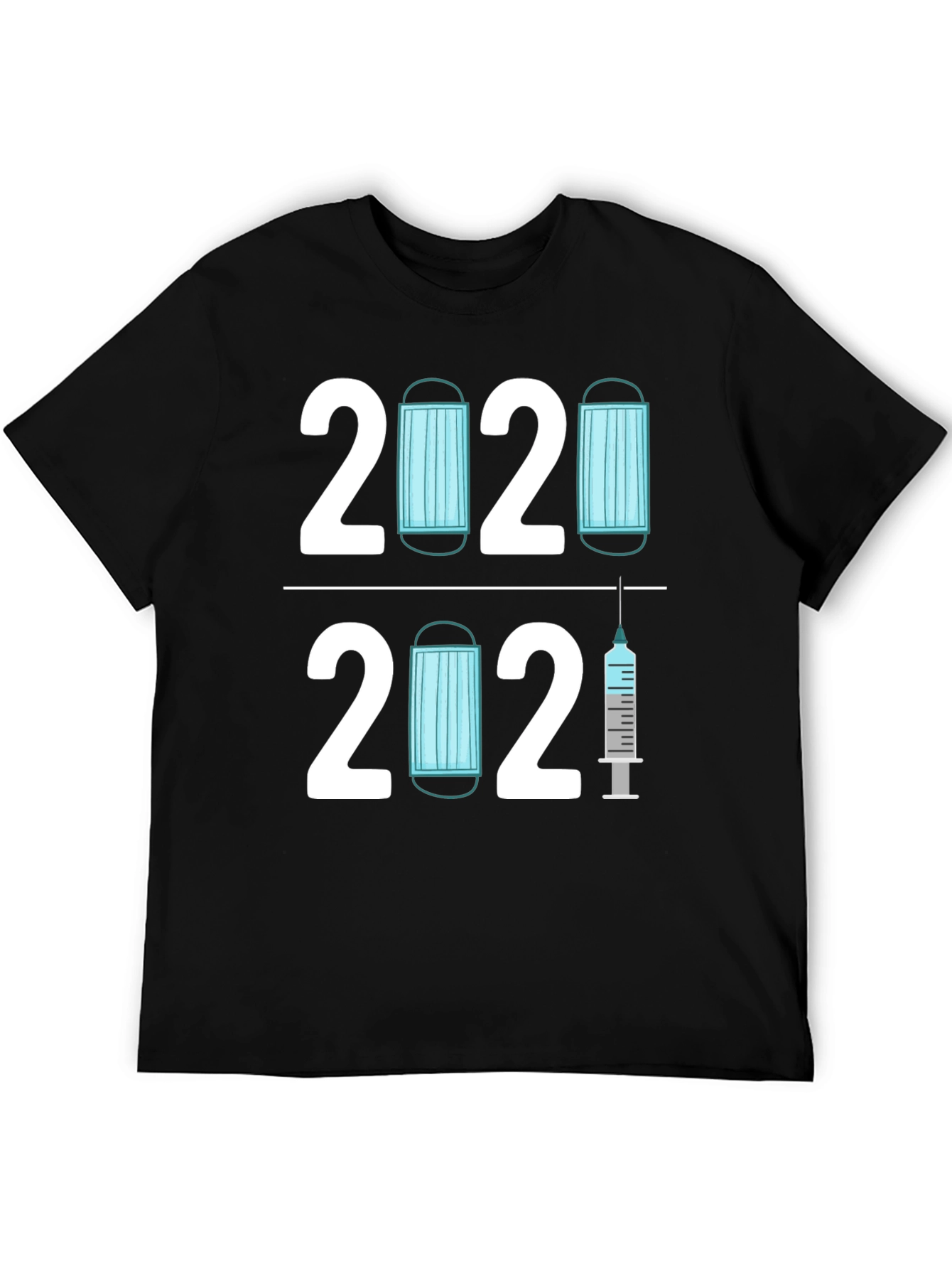 2020 2021 Pandemic Mask & Vaccine T-Shirt