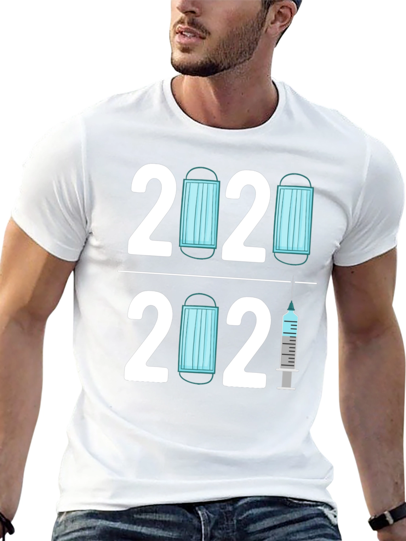 2020 2021 Pandemic Mask & Vaccine T-Shirt