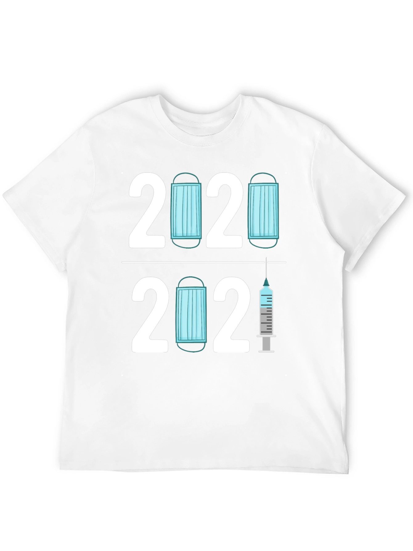 2020 2021 Pandemic Mask & Vaccine T-Shirt