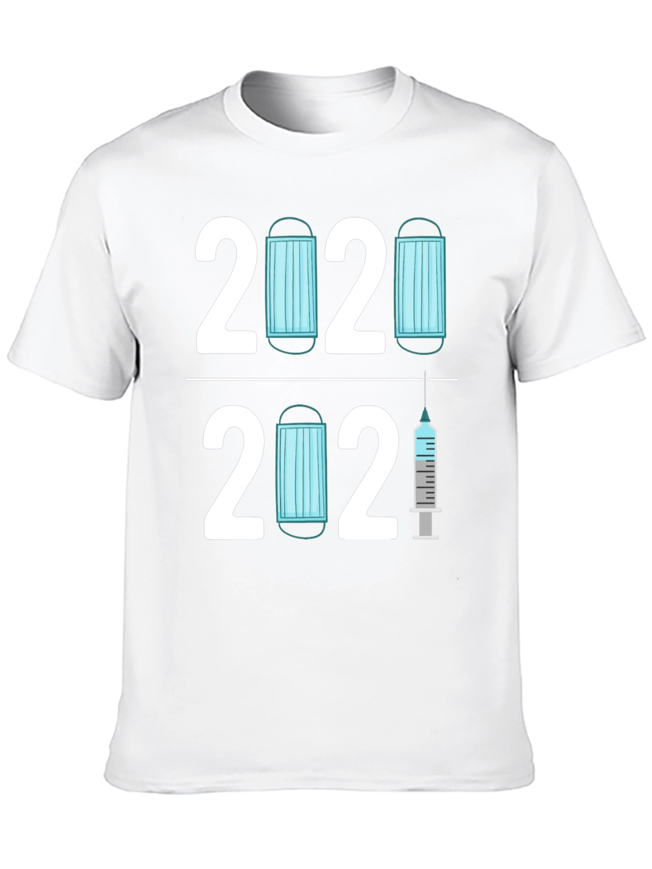 2020 2021 Pandemic Mask & Vaccine T-Shirt