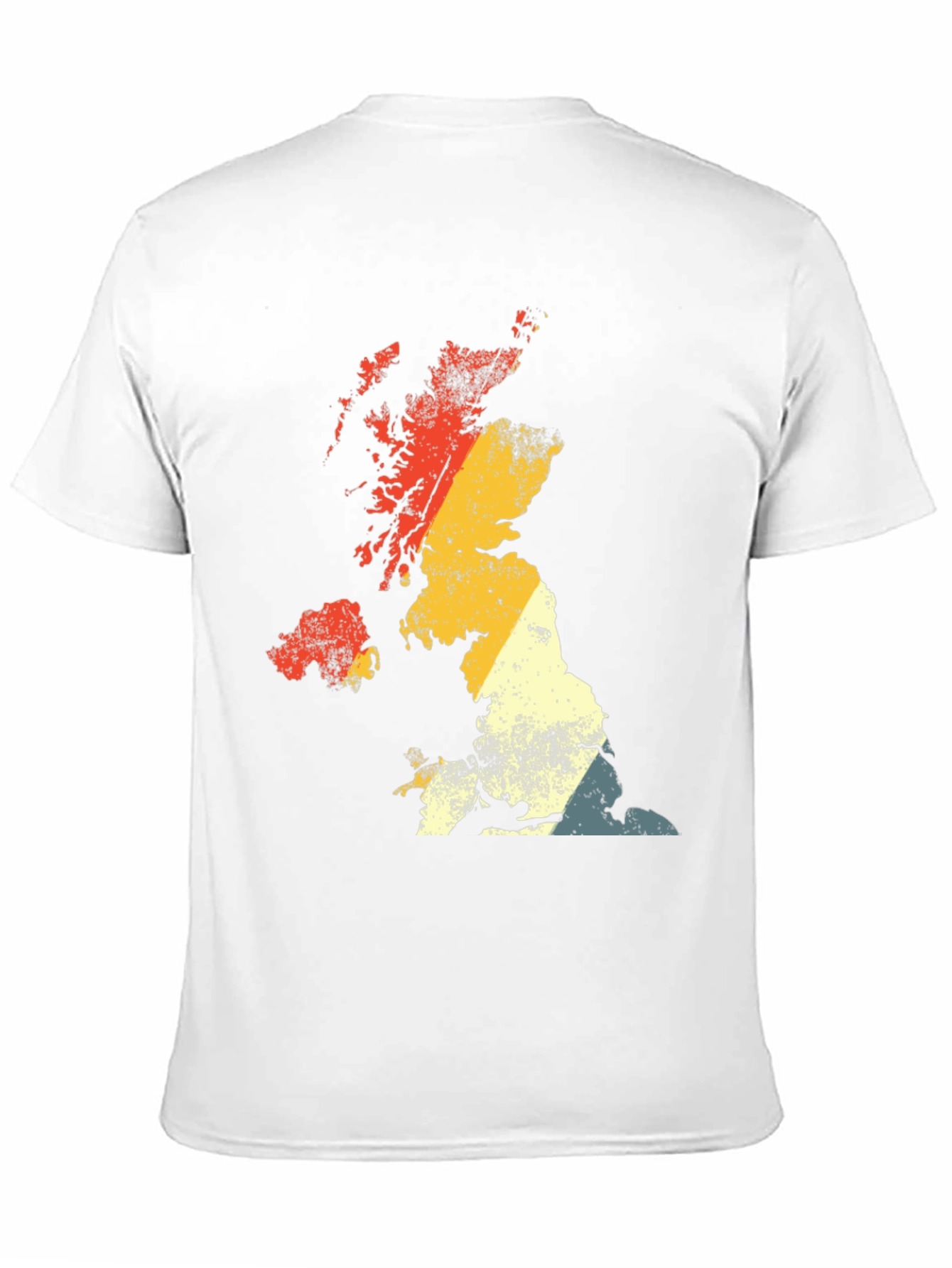 Retro UK Map Graphic Tee - Black