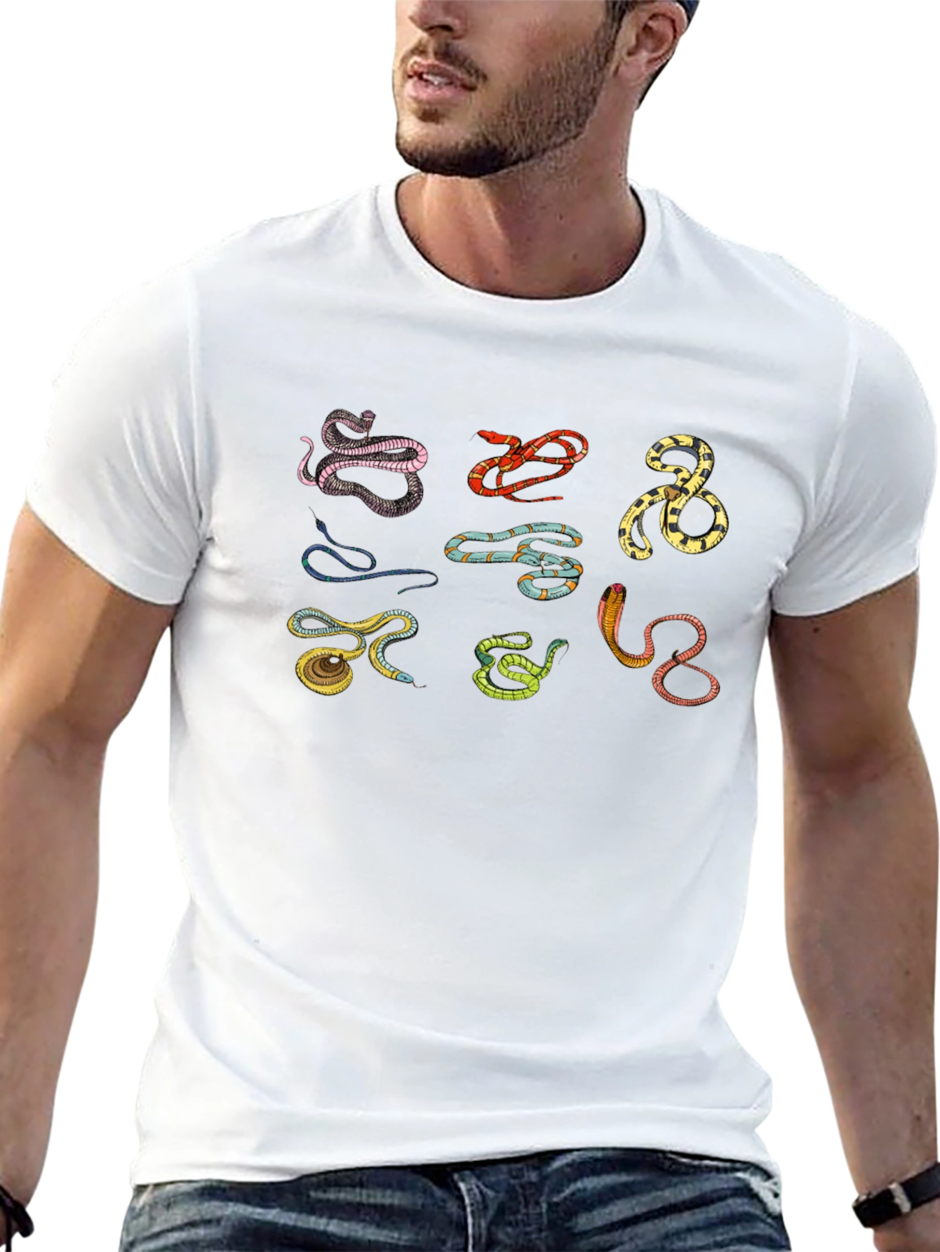 Snakes Graphic T-Shirt - Reptile Lovers Tee