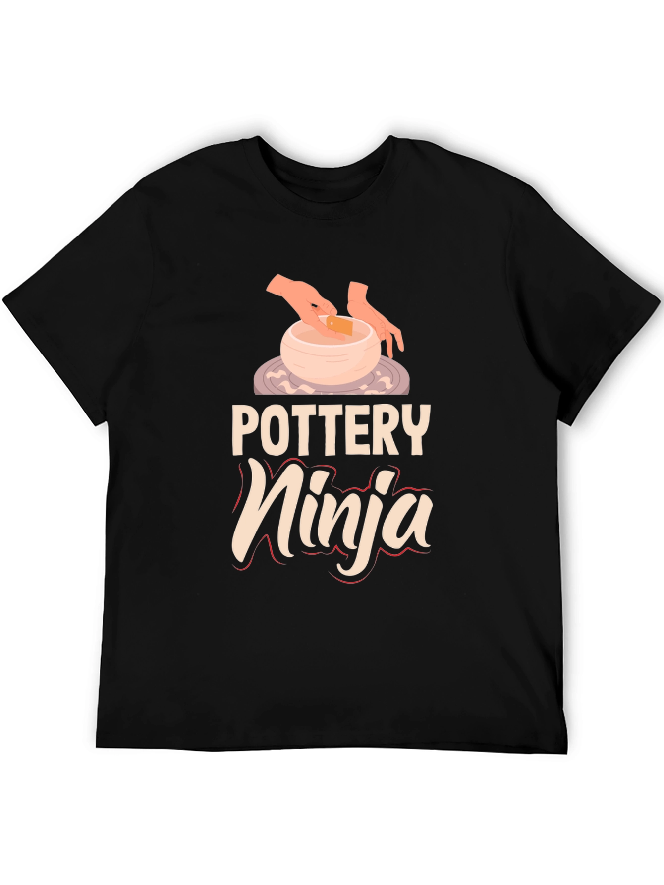 Pottery Ninja Graphic Tee Ceramics Artist Shirt