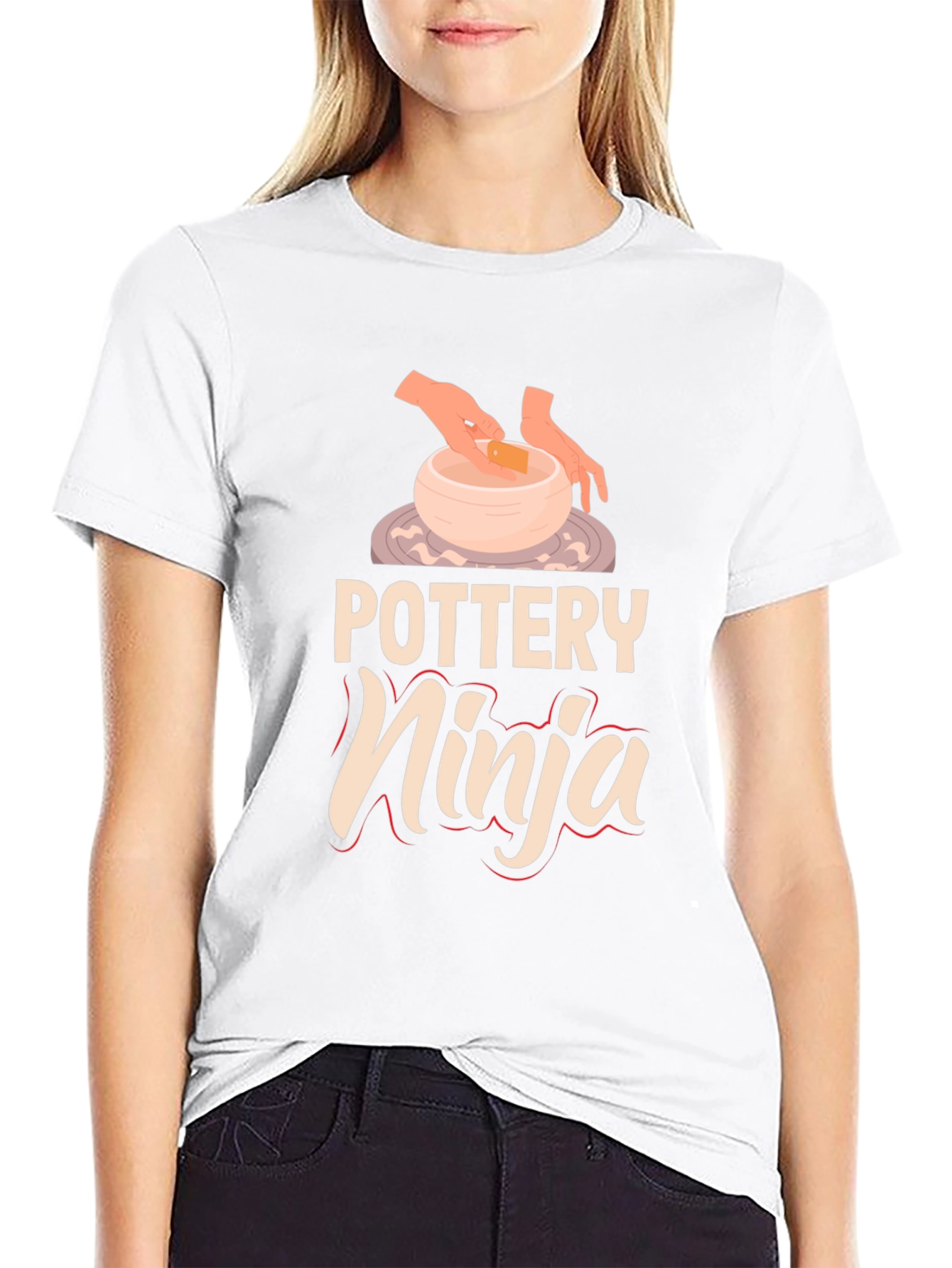 Pottery Ninja Graphic Tee Ceramics Artist Shirt