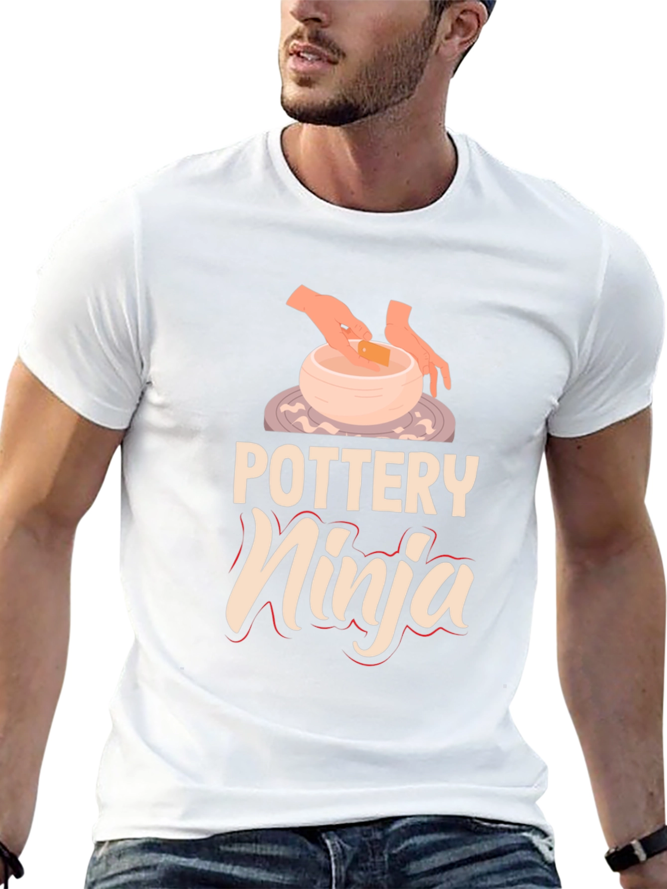 Pottery Ninja Graphic Tee Ceramics Artist Shirt