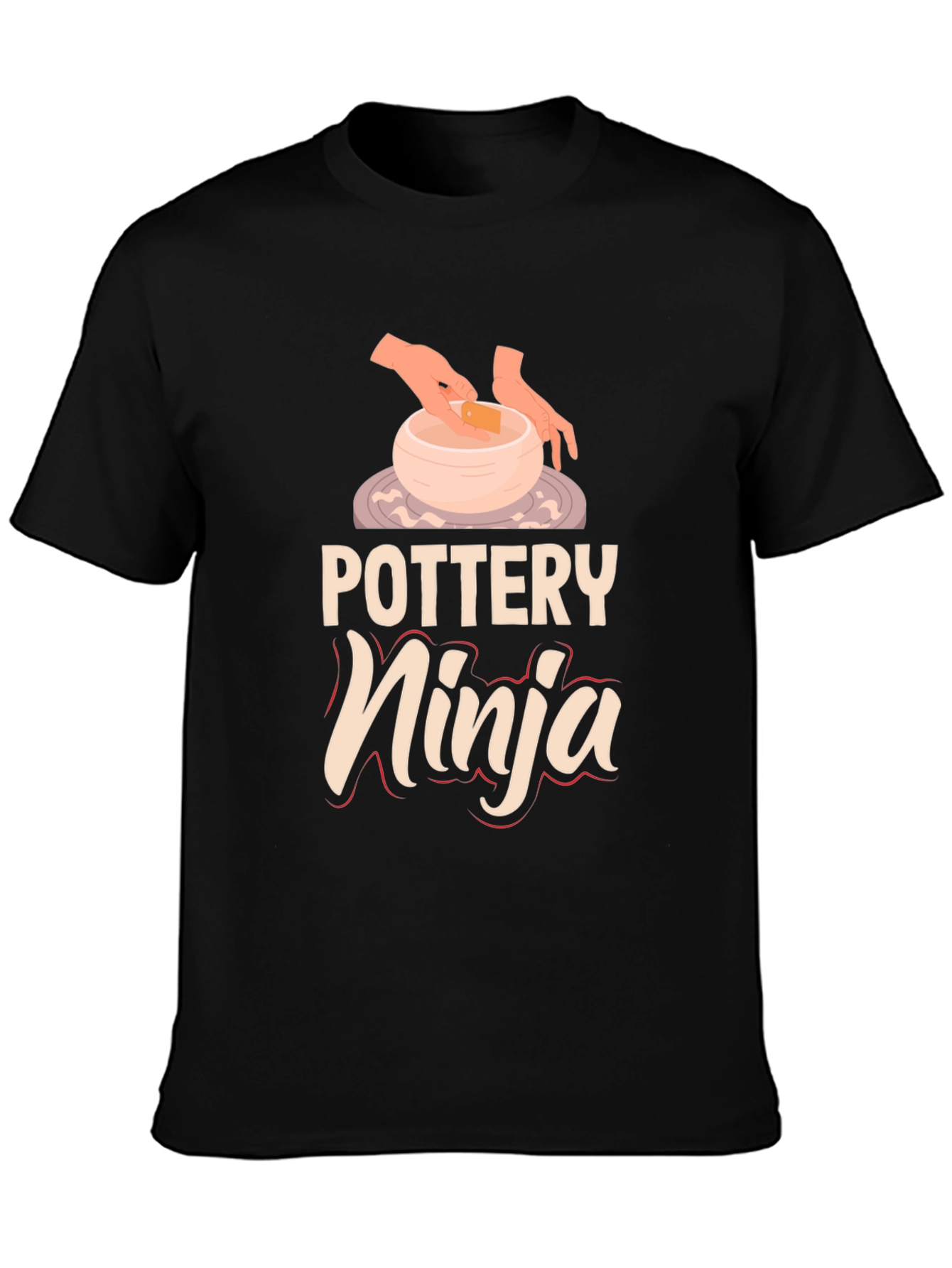 Pottery Ninja Graphic Tee Ceramics Artist Shirt