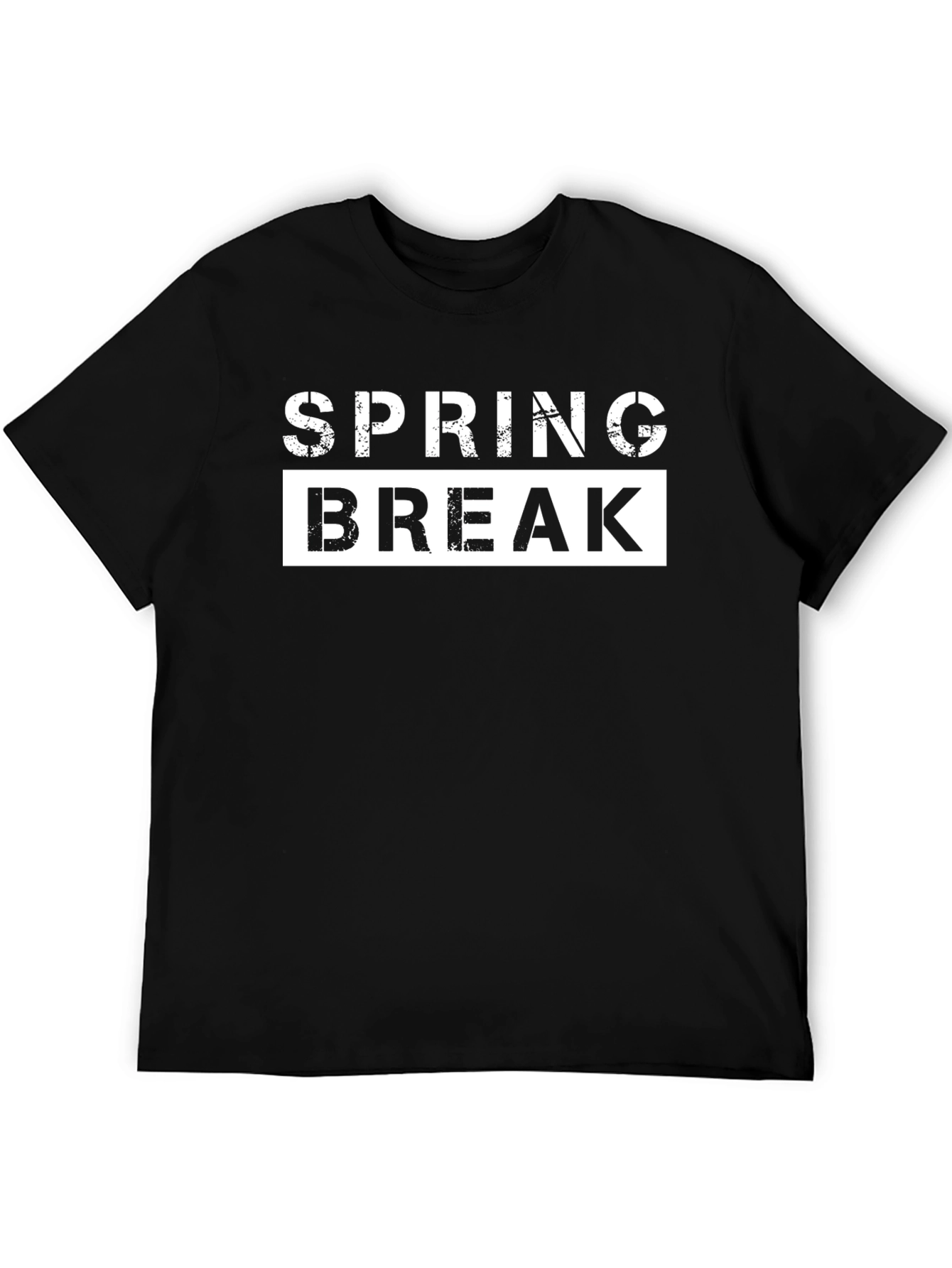Spring Break Black Graphic Tee Shirt