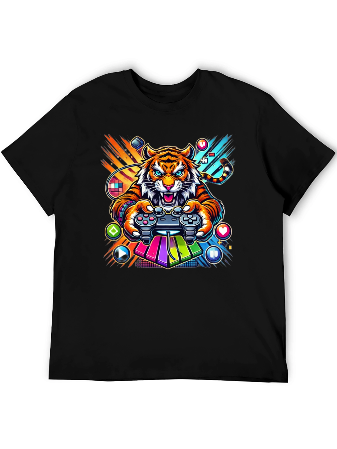 Gaming Tiger Graphic Tee - Gamer Style