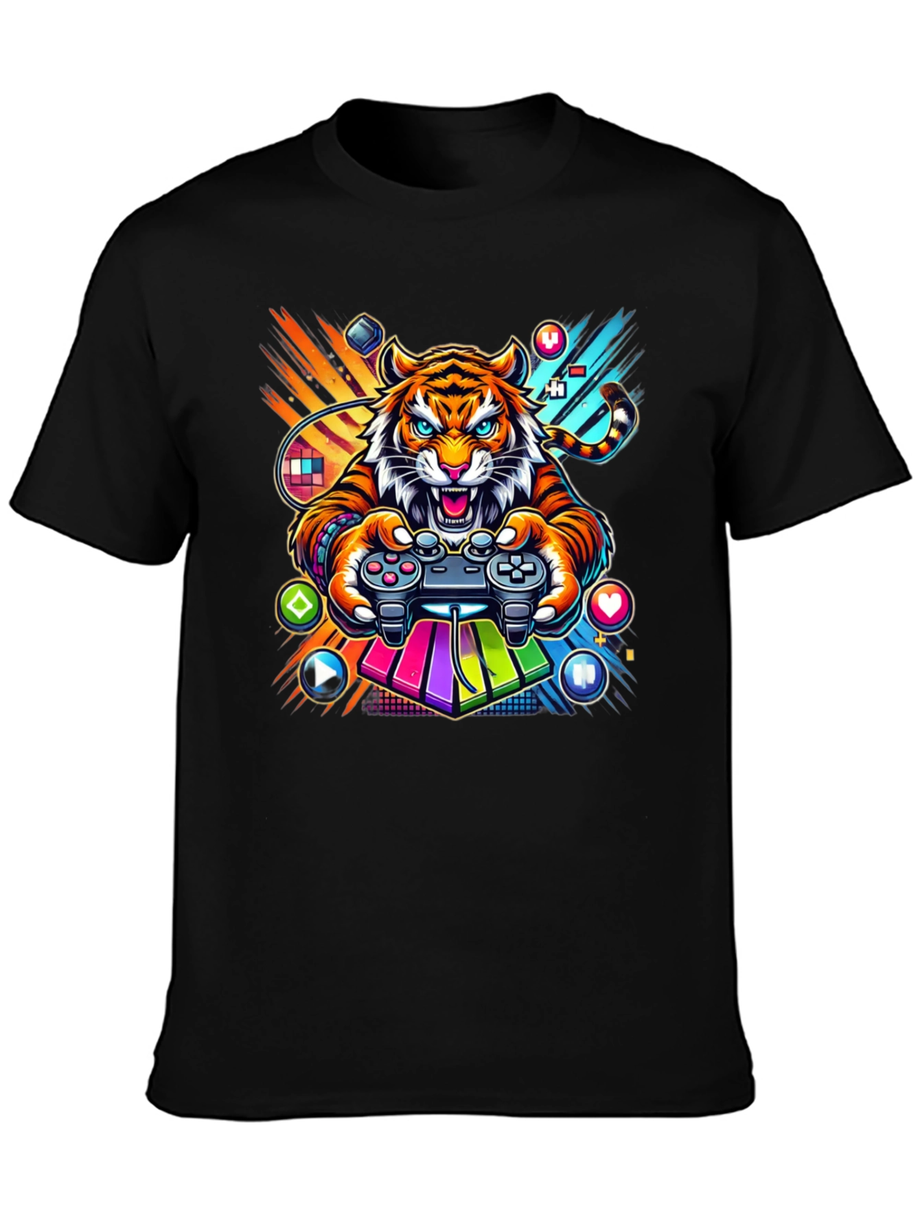 Gaming Tiger Graphic Tee - Gamer Style