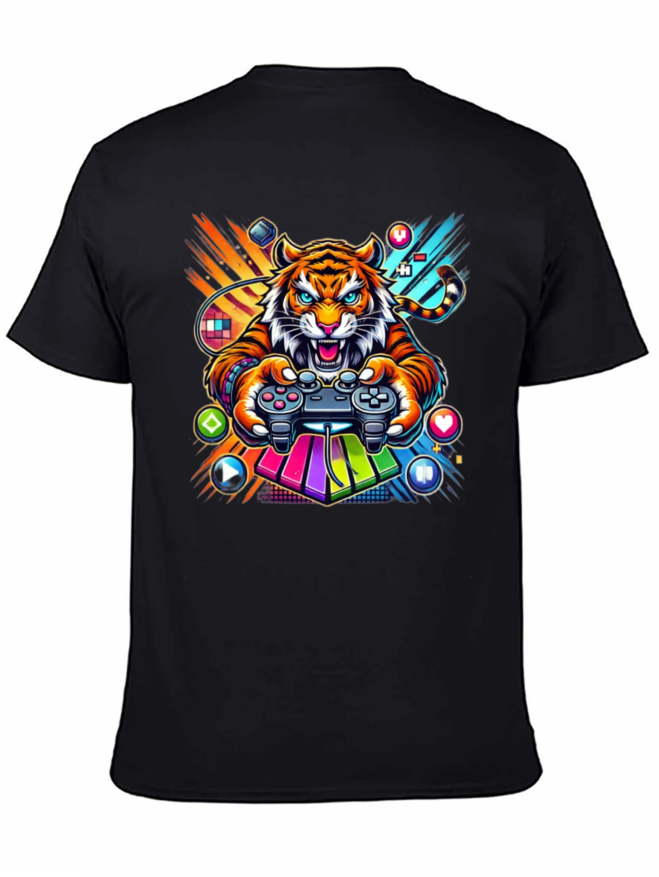 Gaming Tiger Graphic Tee - Gamer Style
