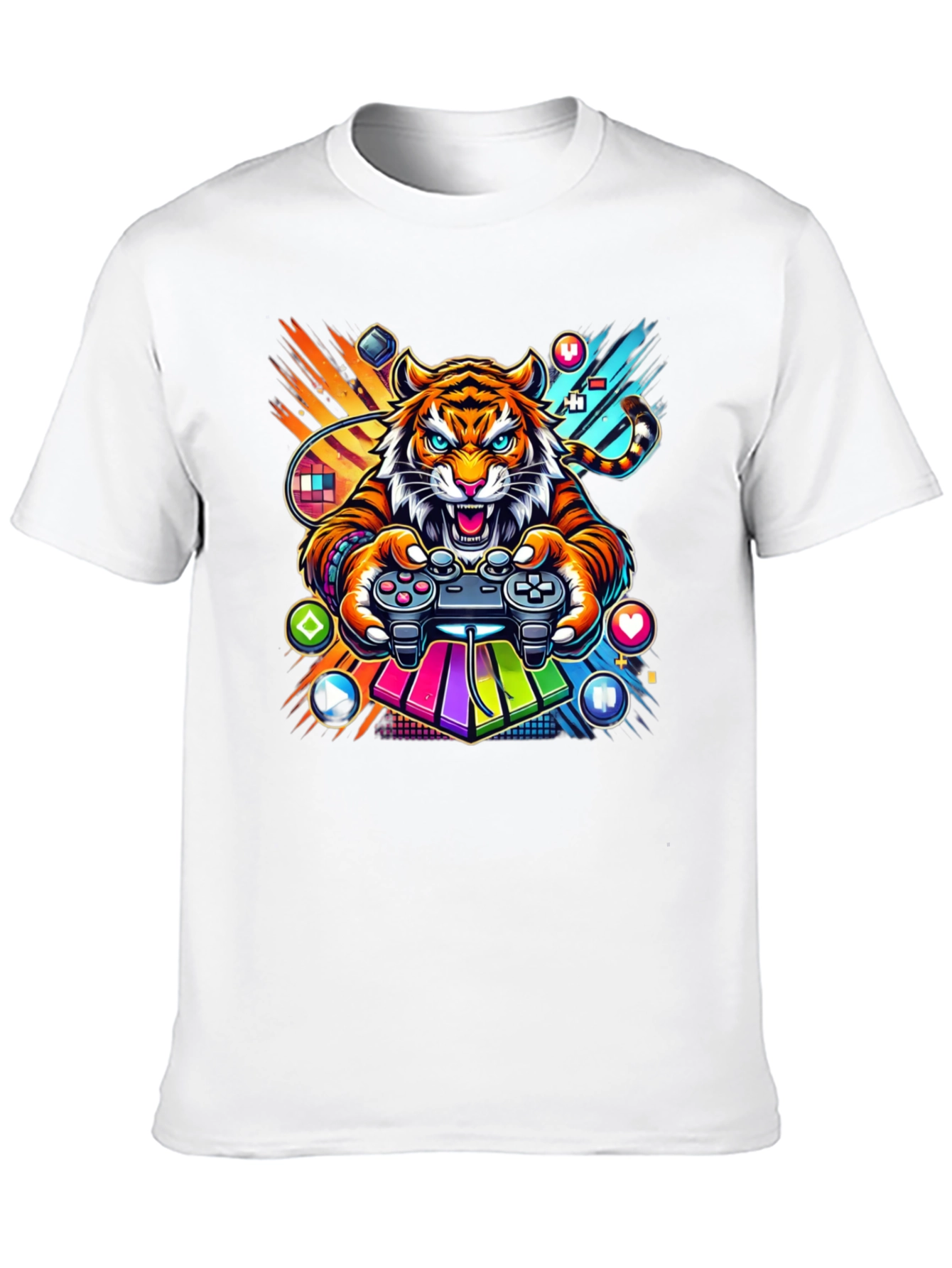 Gaming Tiger Graphic Tee - Gamer Style