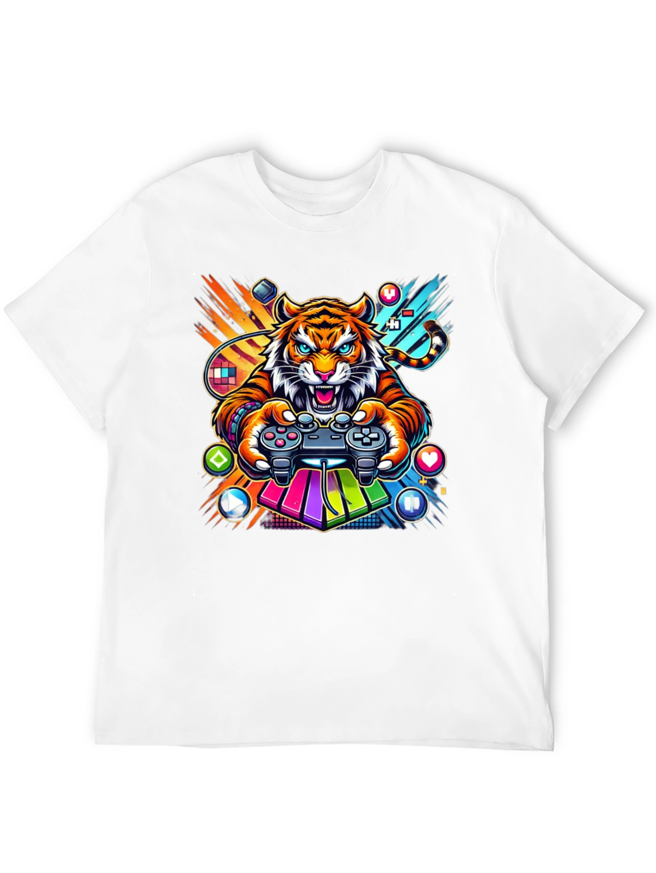 Gaming Tiger Graphic Tee - Gamer Style