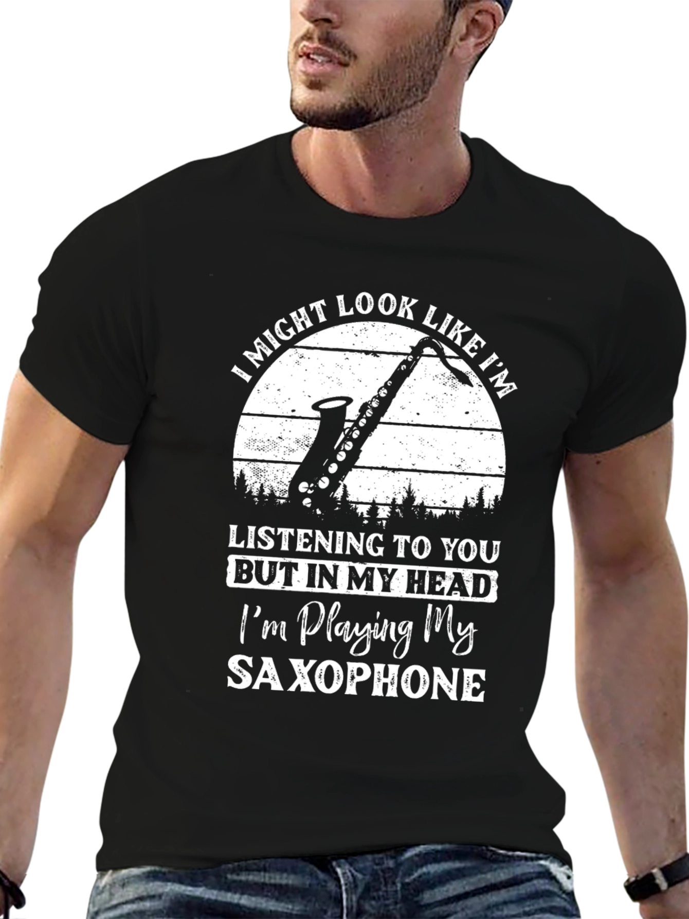 Saxophone Player T-Shirt: Im Playing Saxophone In My Head