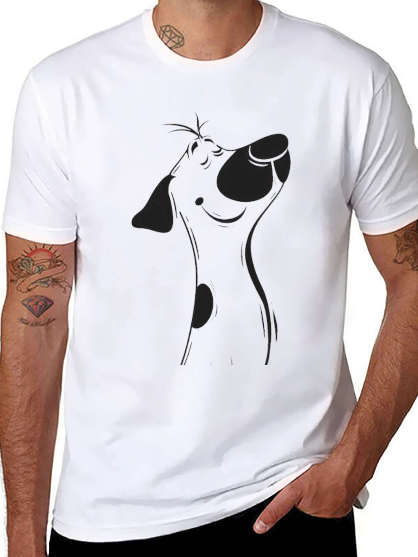 Black Dog Graphic Tee - Casual Comfort