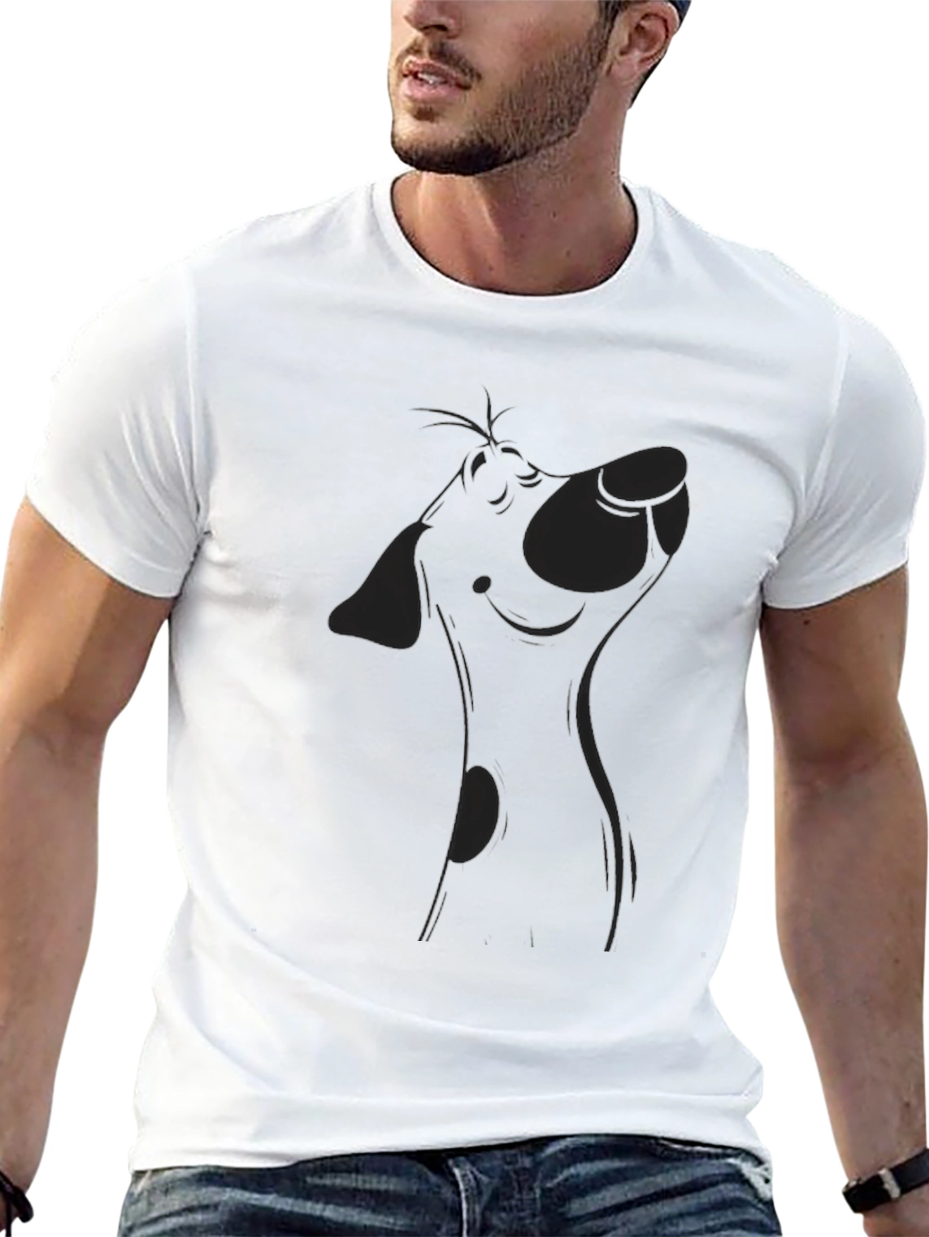 Black Dog Graphic Tee - Casual Comfort