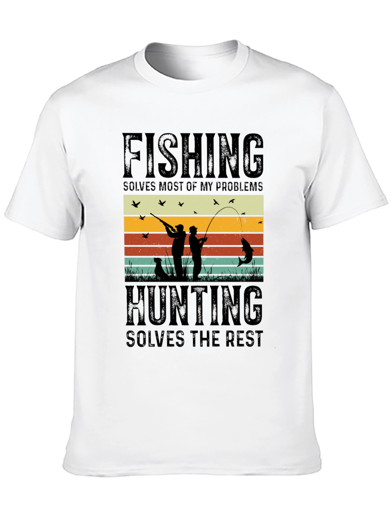 Fishing and Hunting Graphic T-Shirt