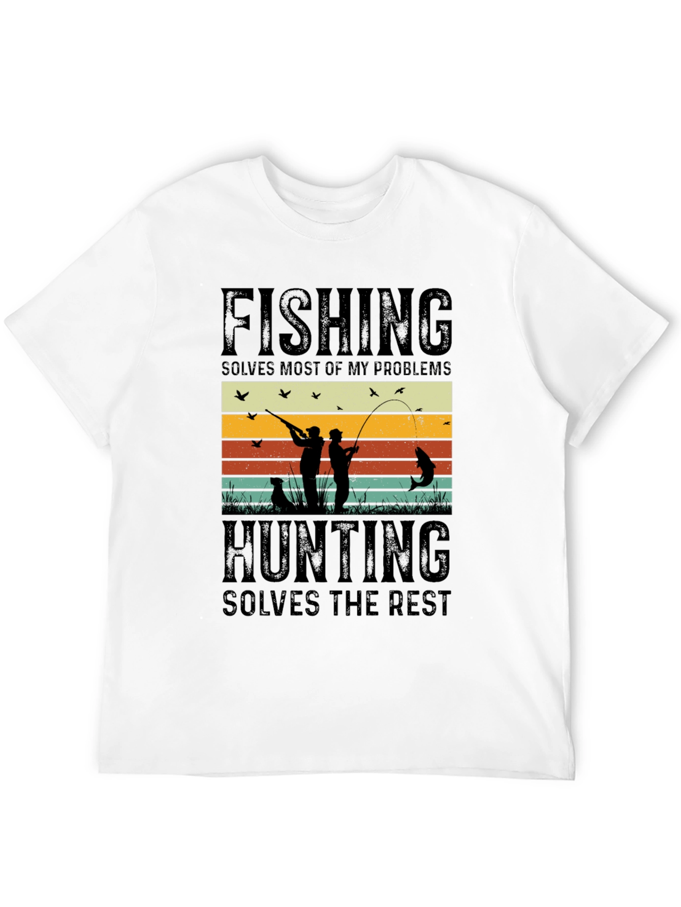 Fishing and Hunting Graphic T-Shirt