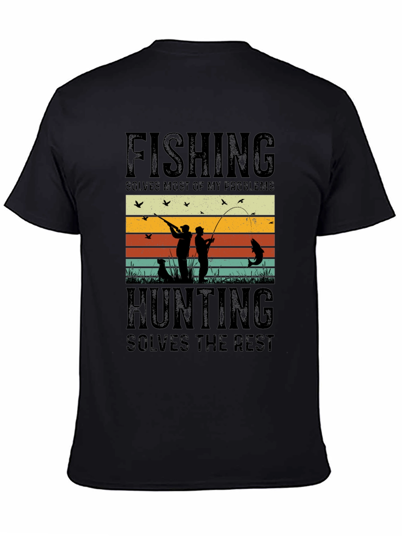 Fishing and Hunting Graphic T-Shirt