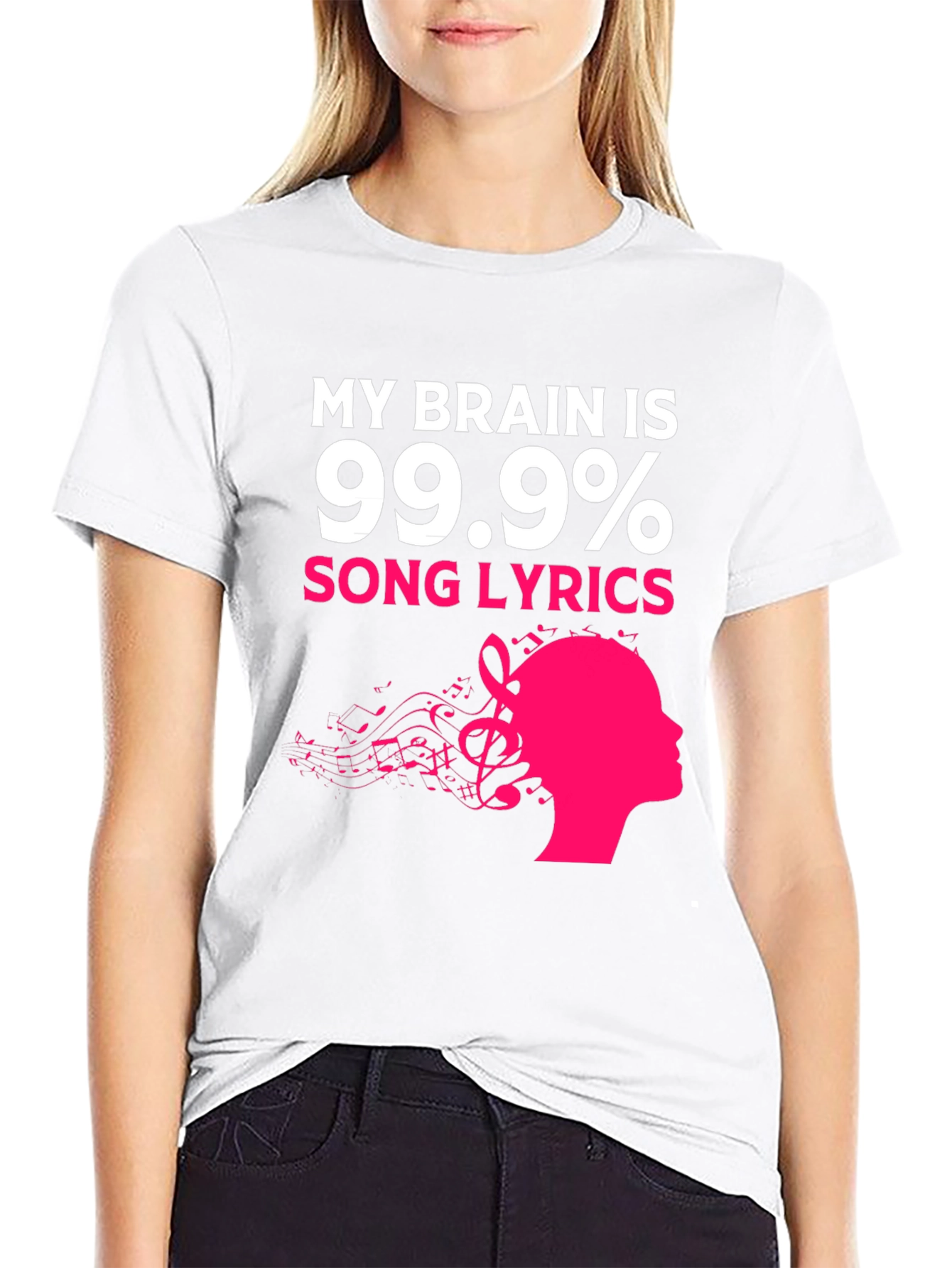 My Brain Is 99.9% Song Lyrics Graphic Tee