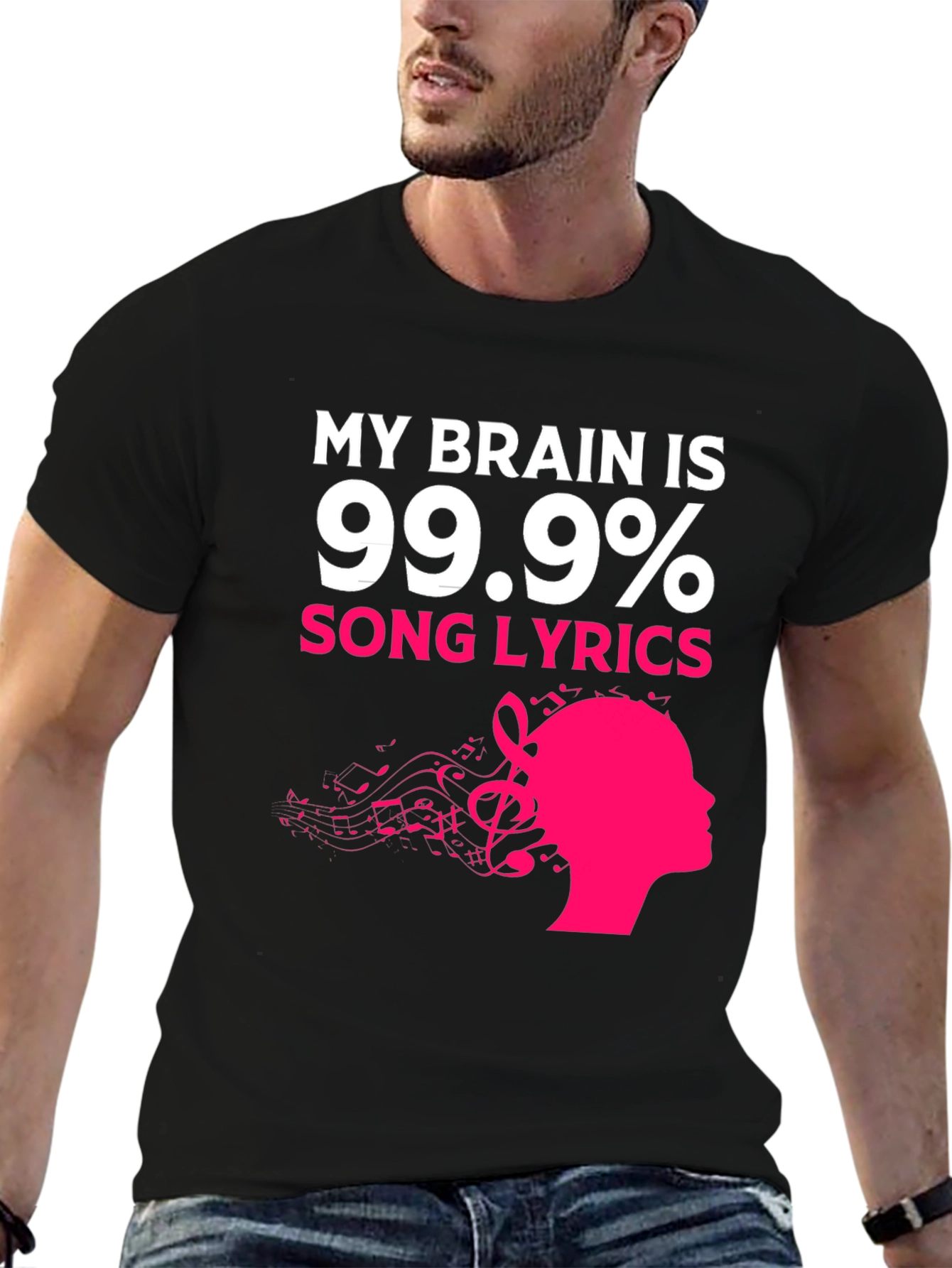 My Brain Is 99.9% Song Lyrics Graphic Tee