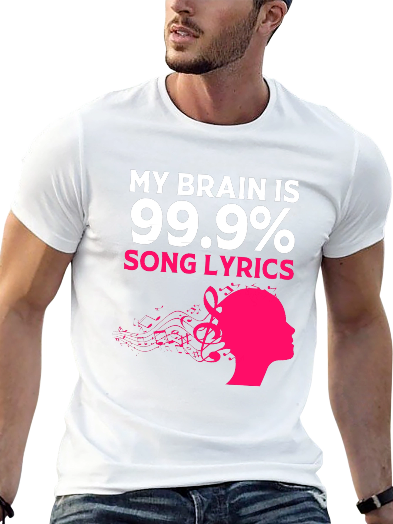 My Brain Is 99.9% Song Lyrics Graphic Tee