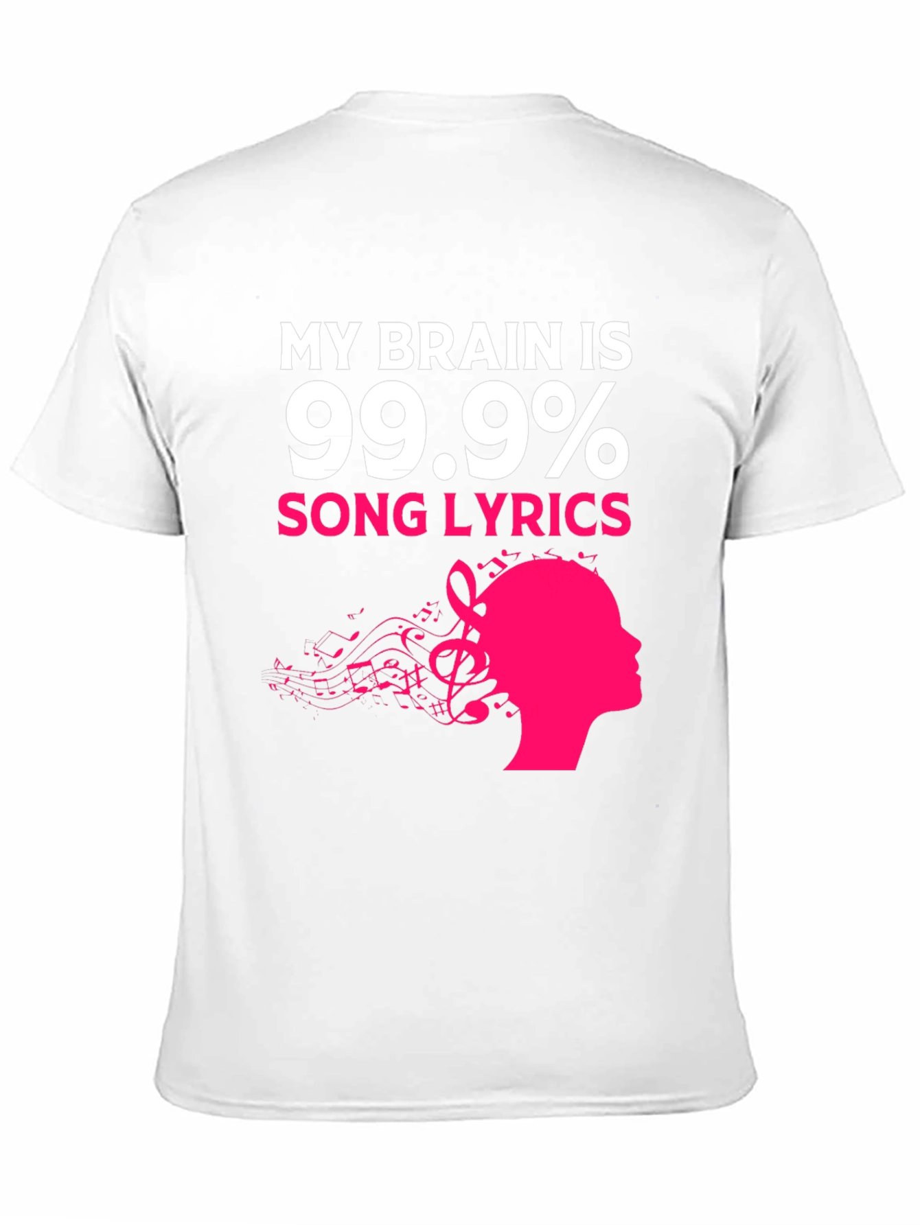 My Brain Is 99.9% Song Lyrics Graphic Tee