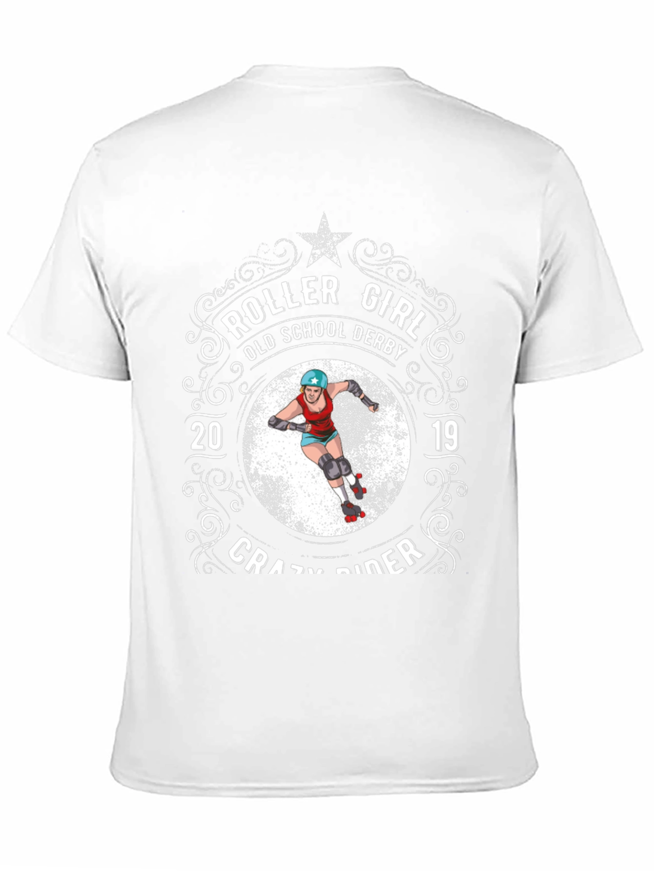 Roller Girl Old School Derby Crazy Rider T-Shirt
