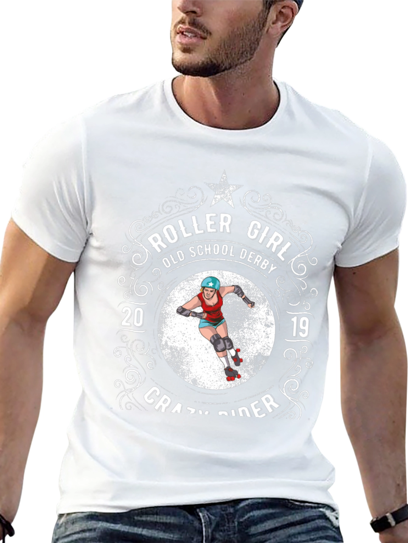 Roller Girl Old School Derby Crazy Rider T-Shirt