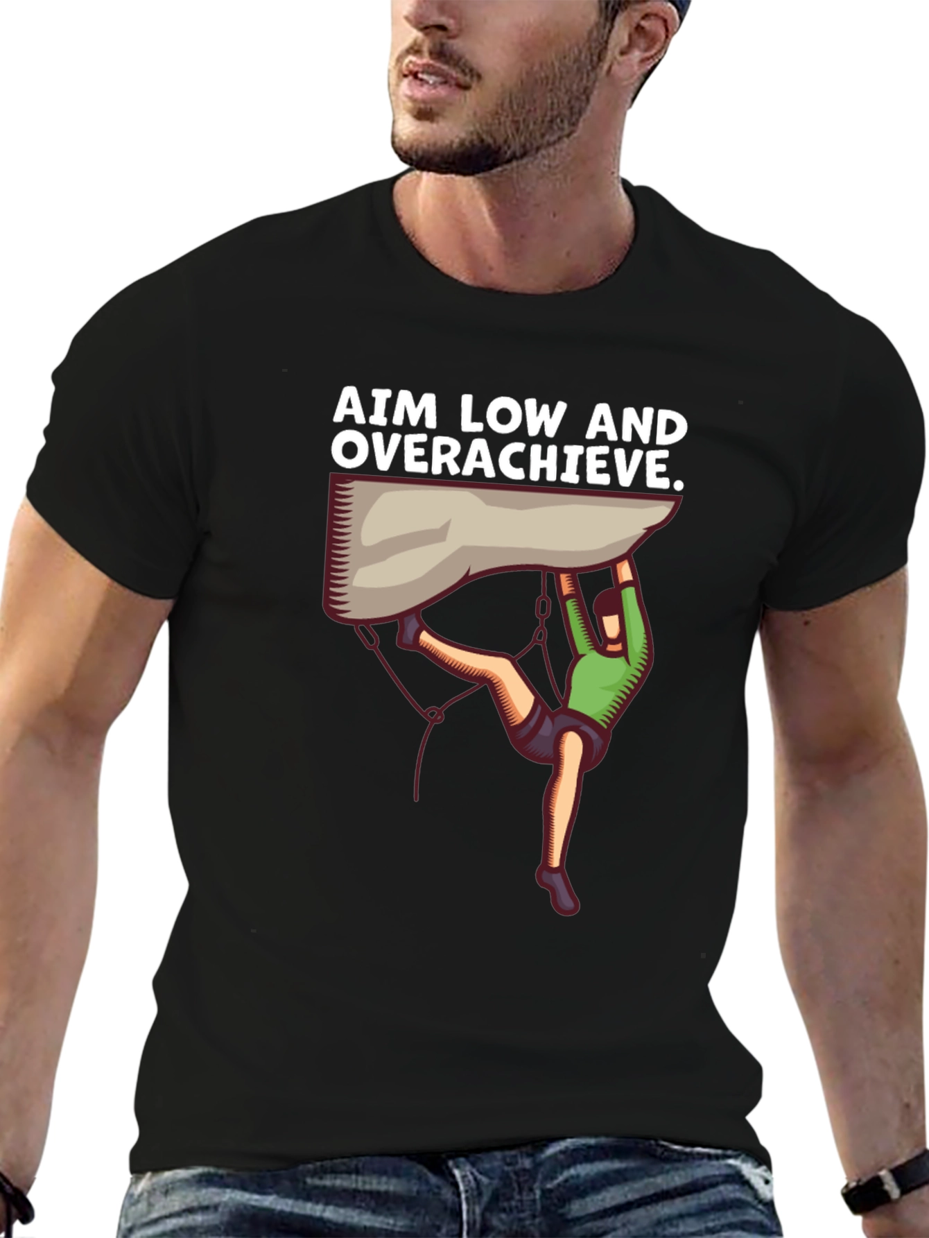 Aim Low Overachieve Climbing T-Shirt