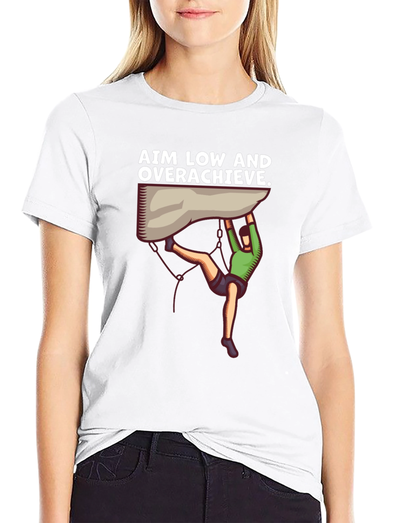 Aim Low Overachieve Climbing T-Shirt