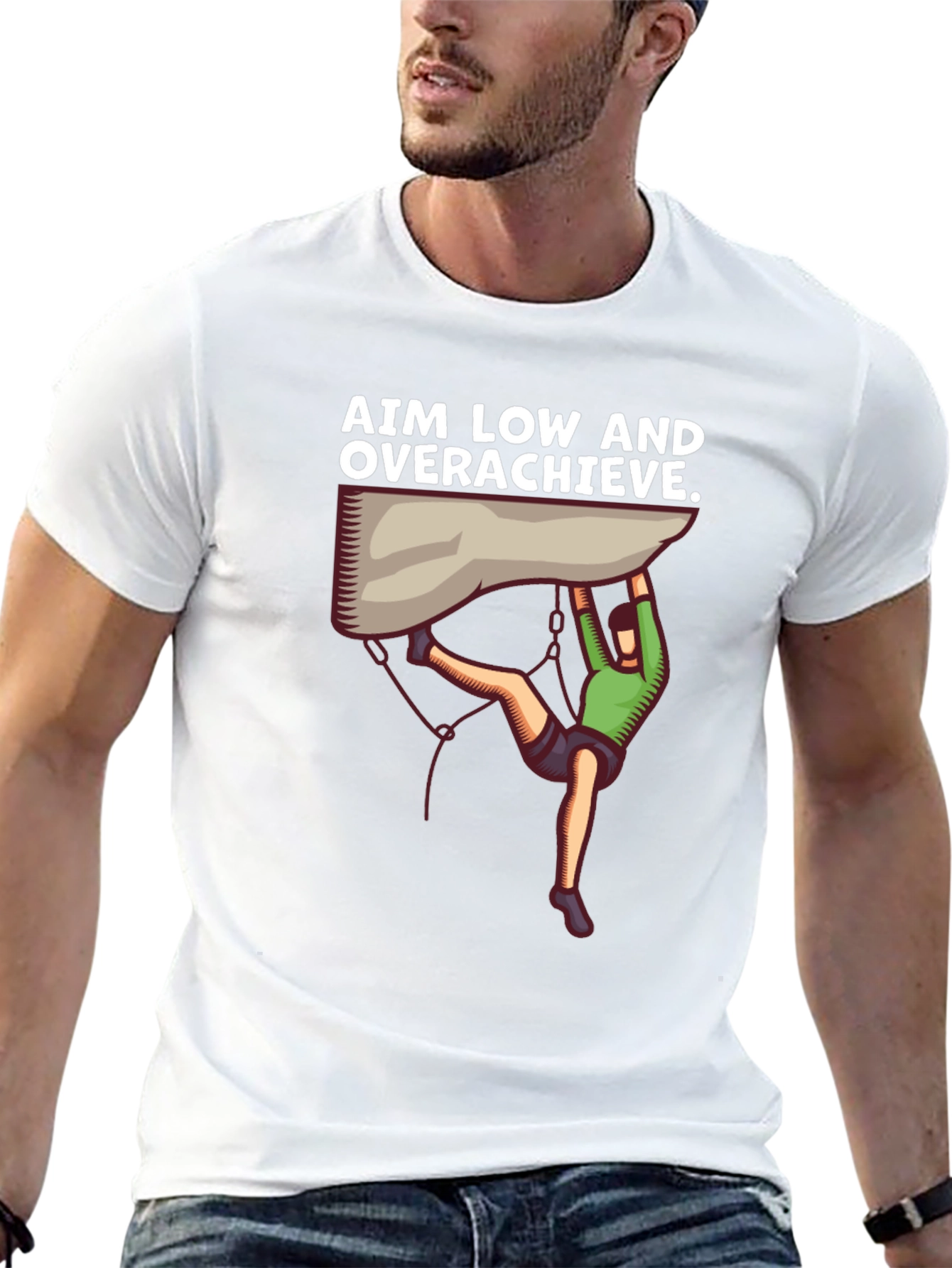 Aim Low Overachieve Climbing T-Shirt