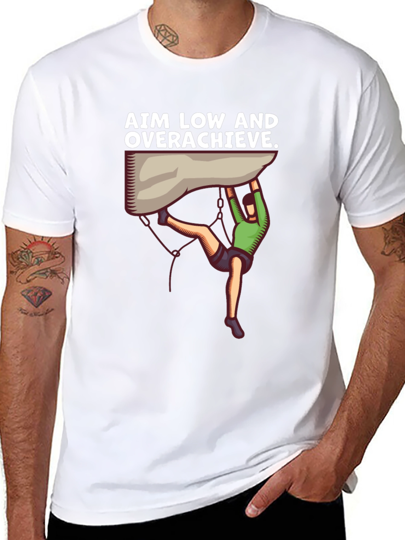 Aim Low Overachieve Climbing T-Shirt