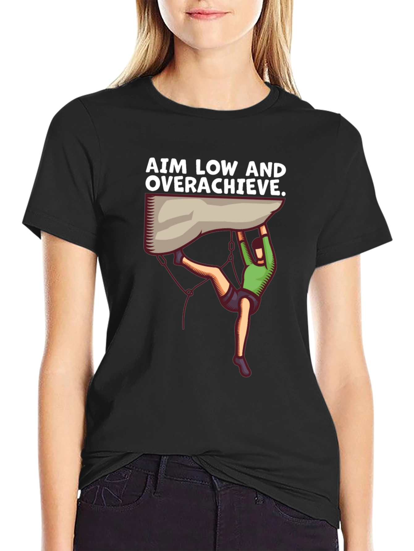 Aim Low Overachieve Climbing T-Shirt