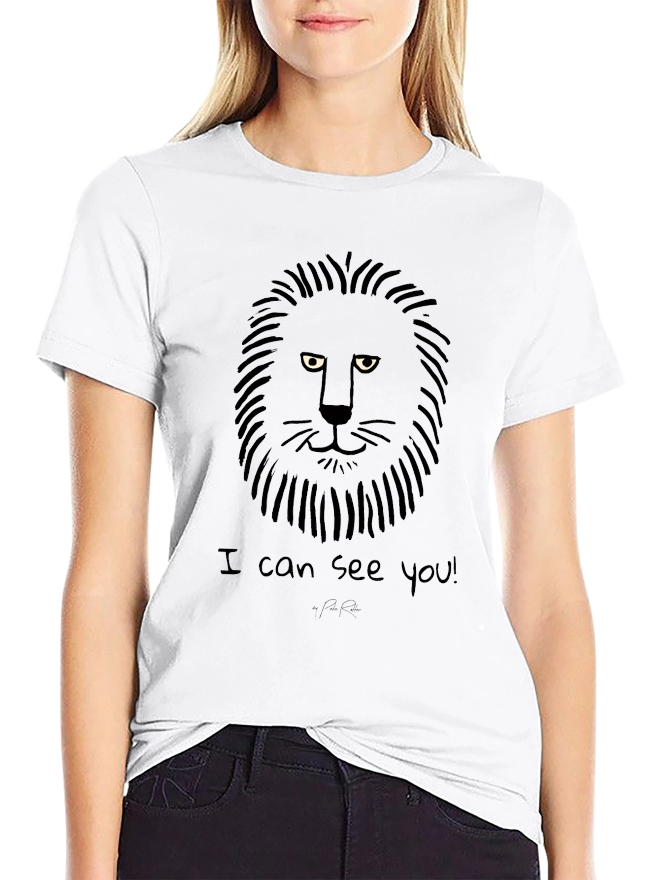 Lion Graphic T-Shirt - I Can See You!