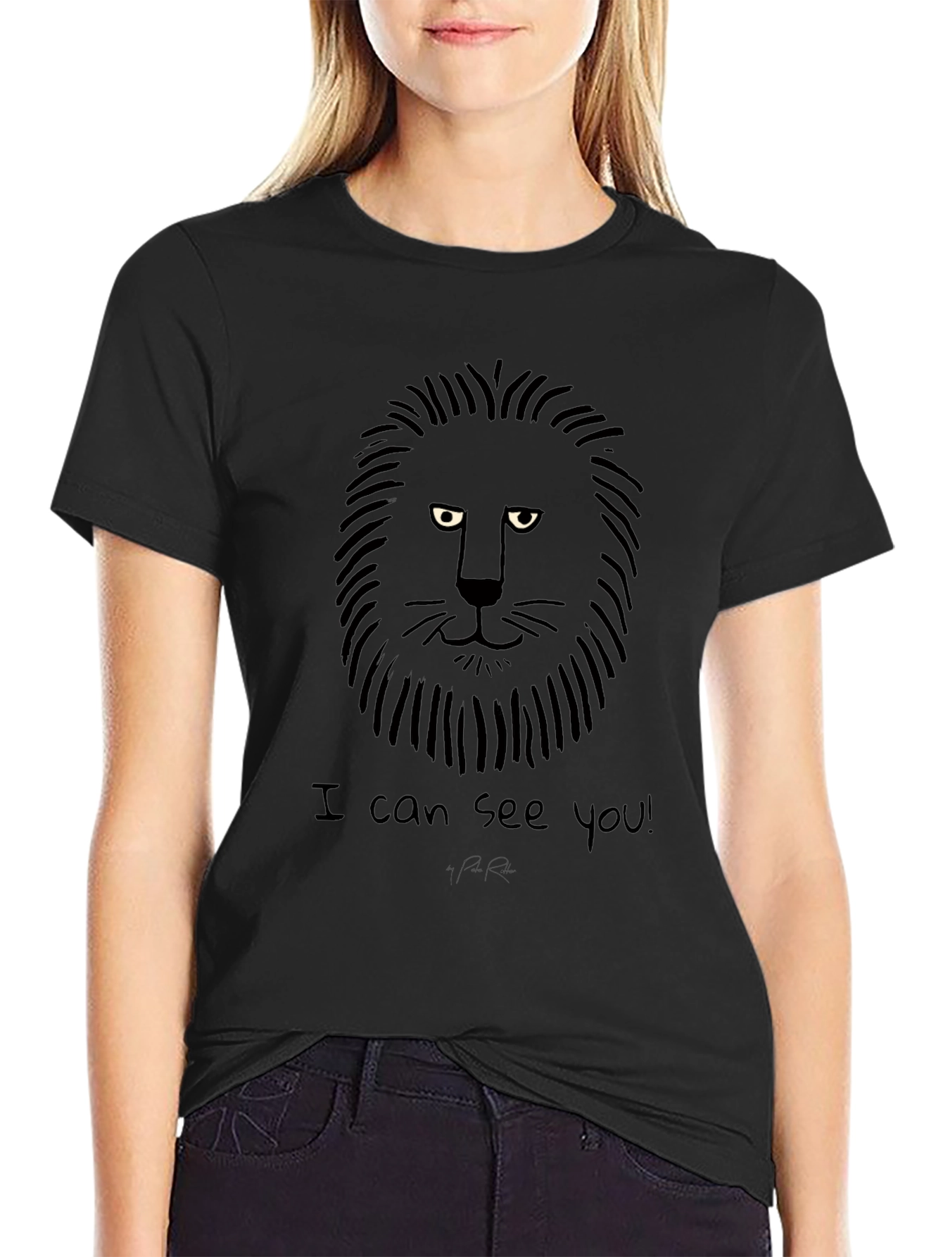 Lion Graphic T-Shirt - I Can See You!