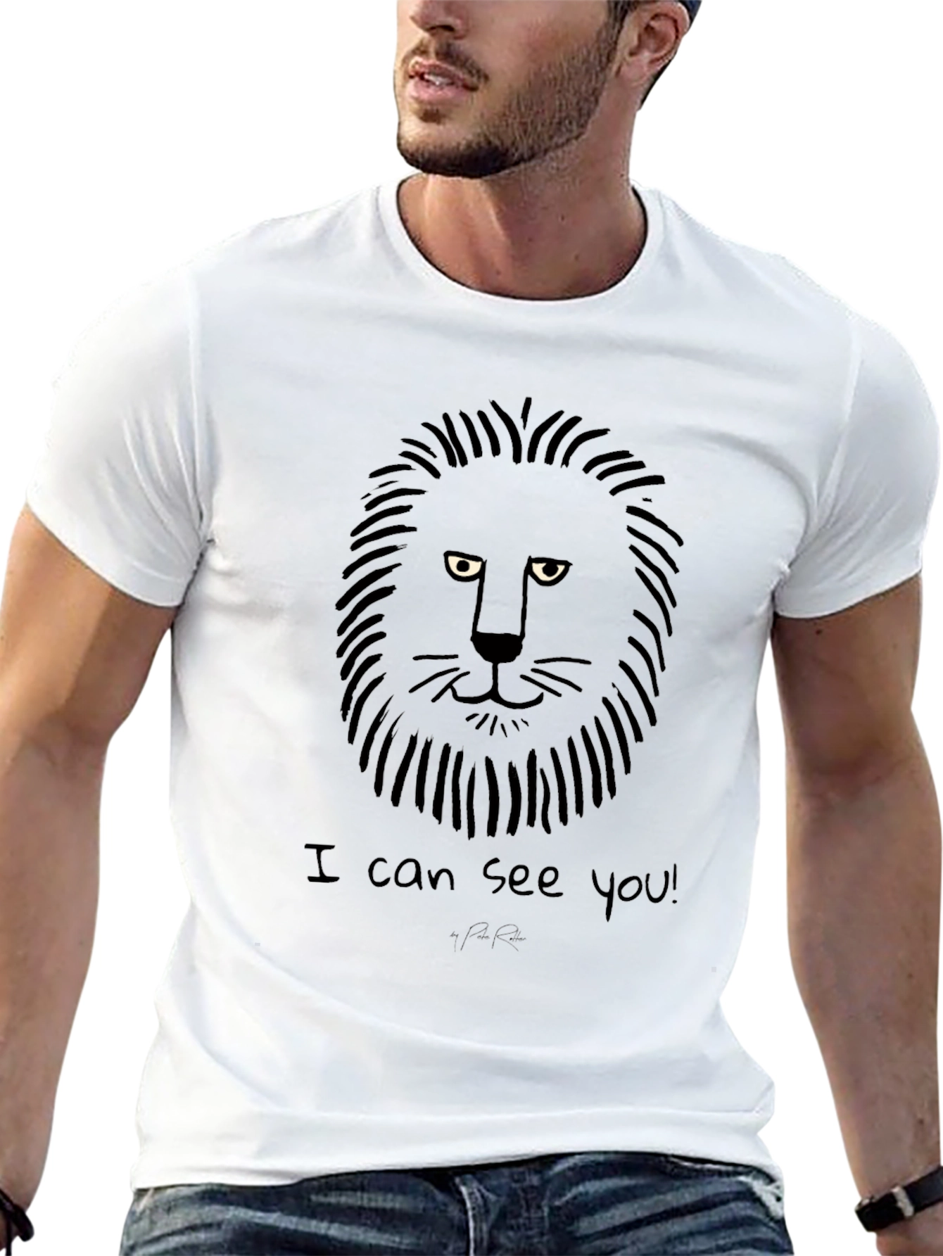 Lion Graphic T-Shirt - I Can See You!